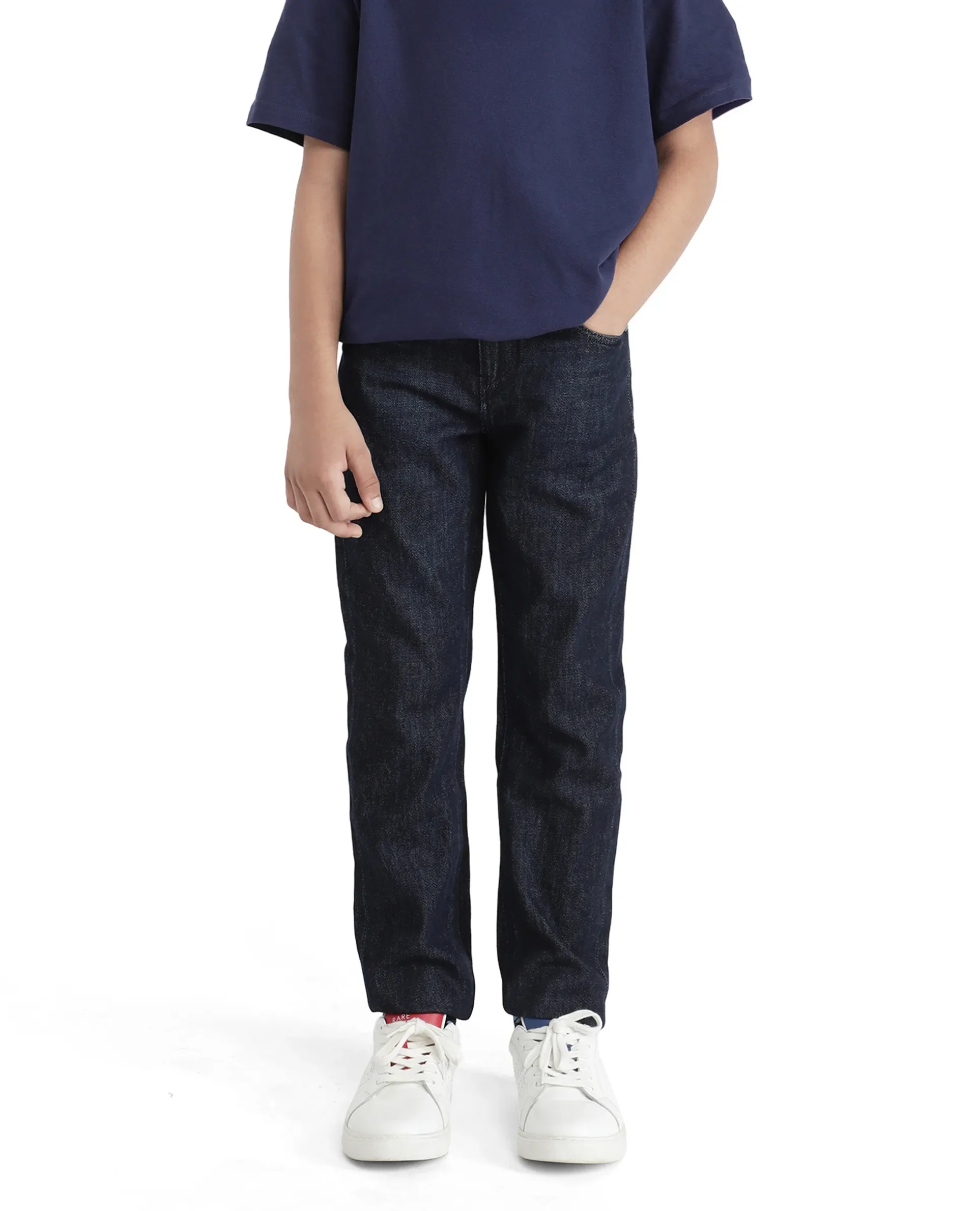 Rare Ones Kids Ivan Dark Blue Slim Fit Denim Pant - Image 2