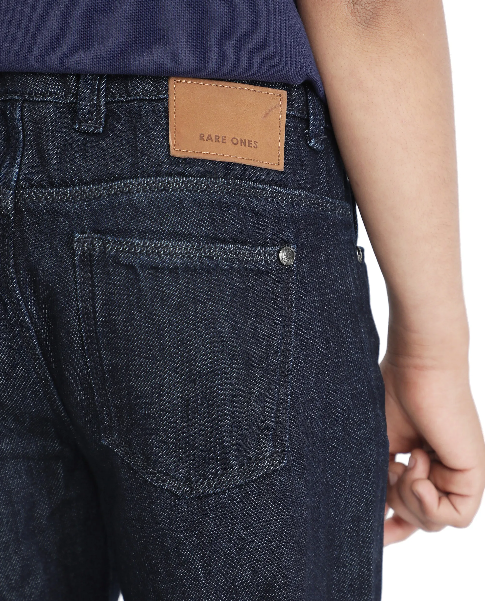Rare Ones Kids Ivan Dark Blue Slim Fit Denim Pant - Image 6