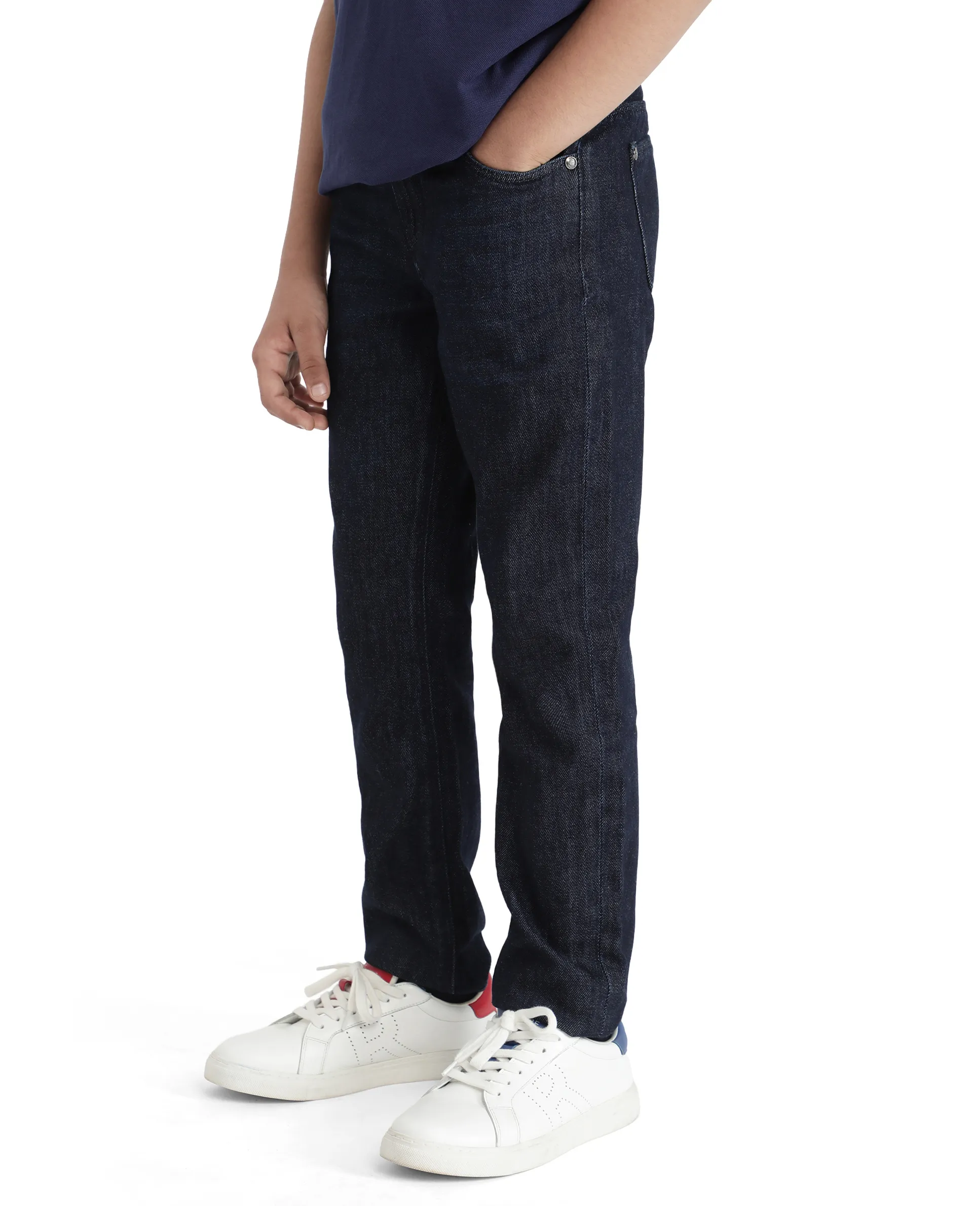 Rare Ones Kids Ivan Dark Blue Slim Fit Denim Pant - Image 8