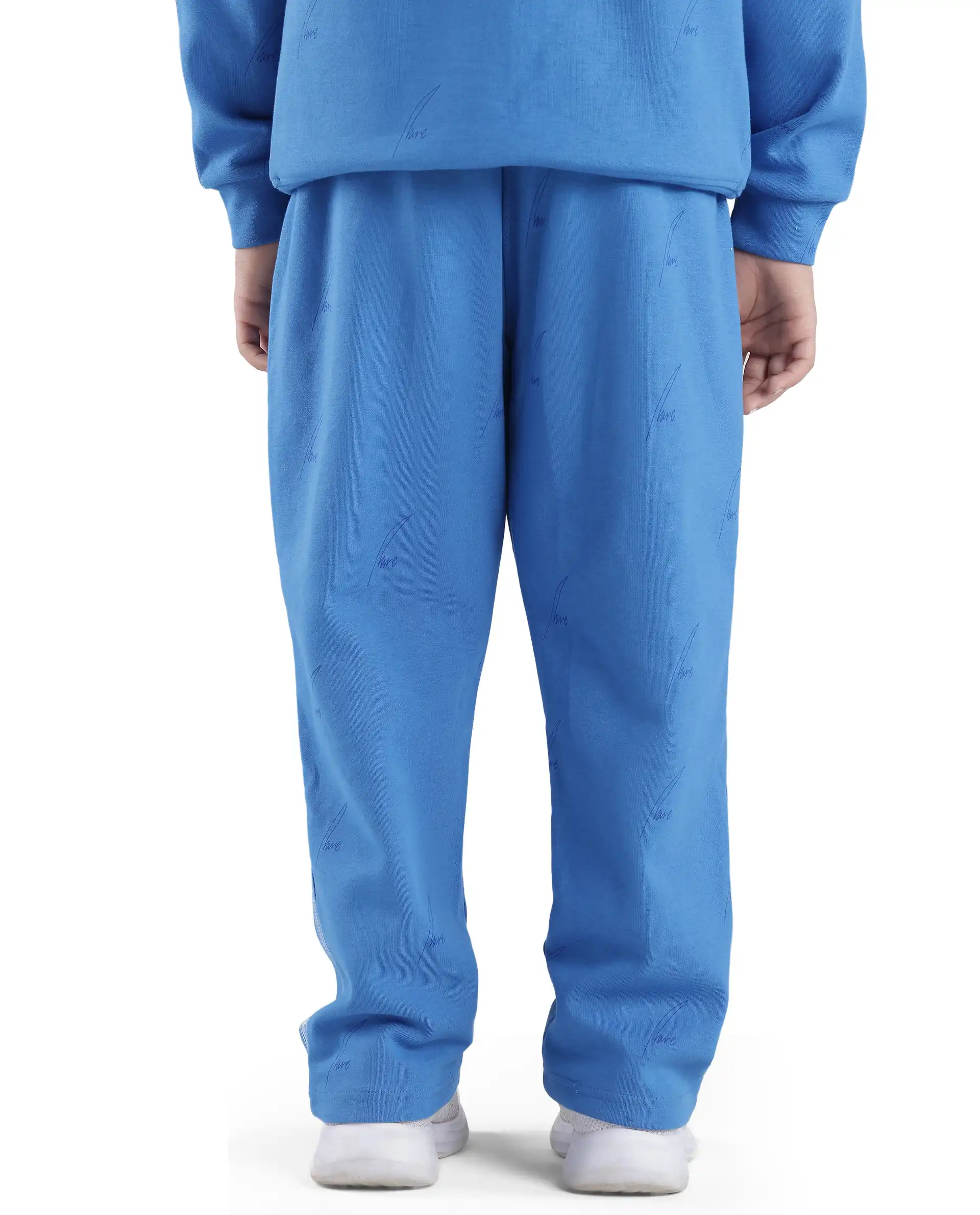 Rare Ones Kids Jeck Blue Cotton Poly Jelly Print Trackpant - Image 6