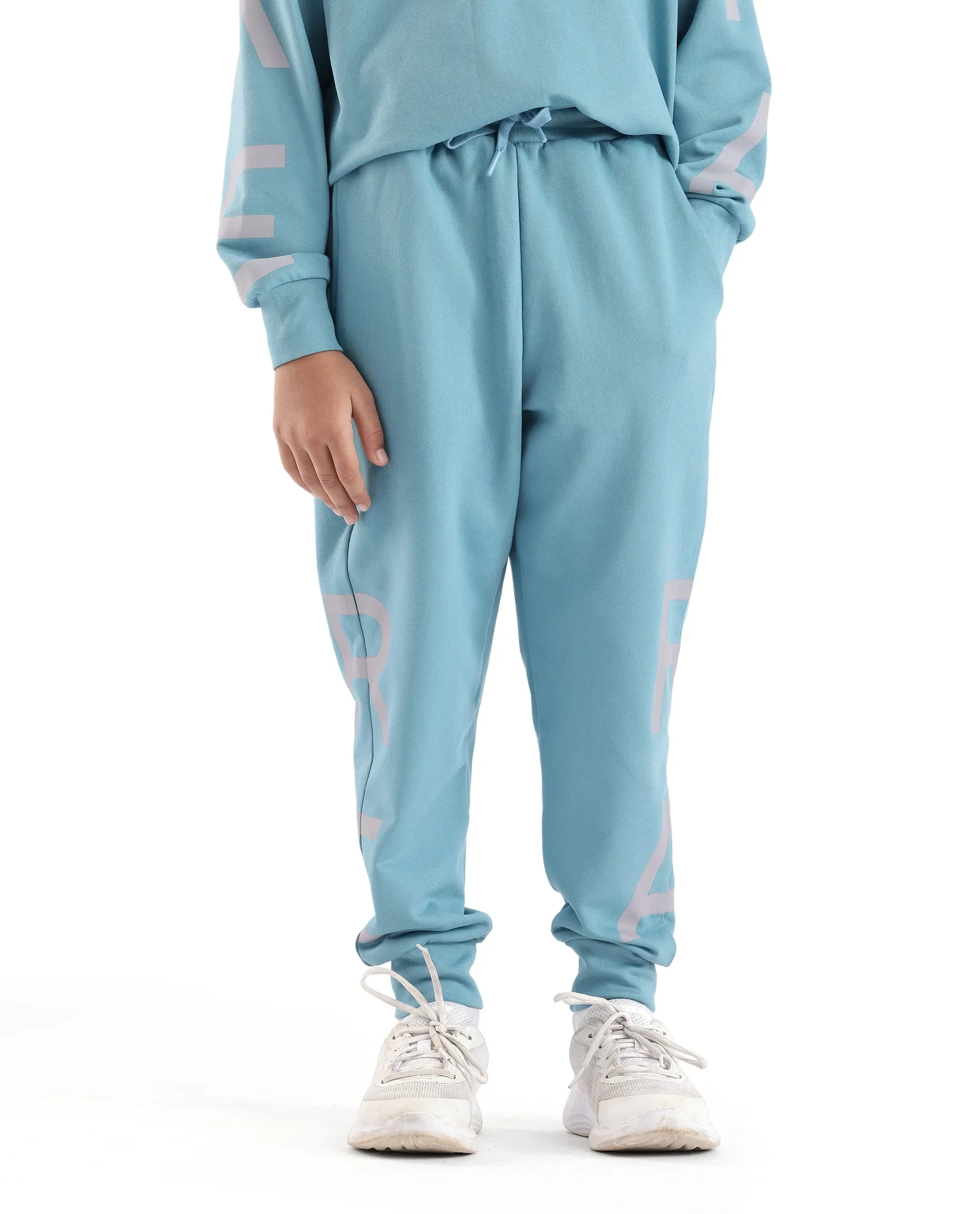 Rare Ones Kids Joe Blue Cotton Poly Plastisol Print Trackpant - Image 2