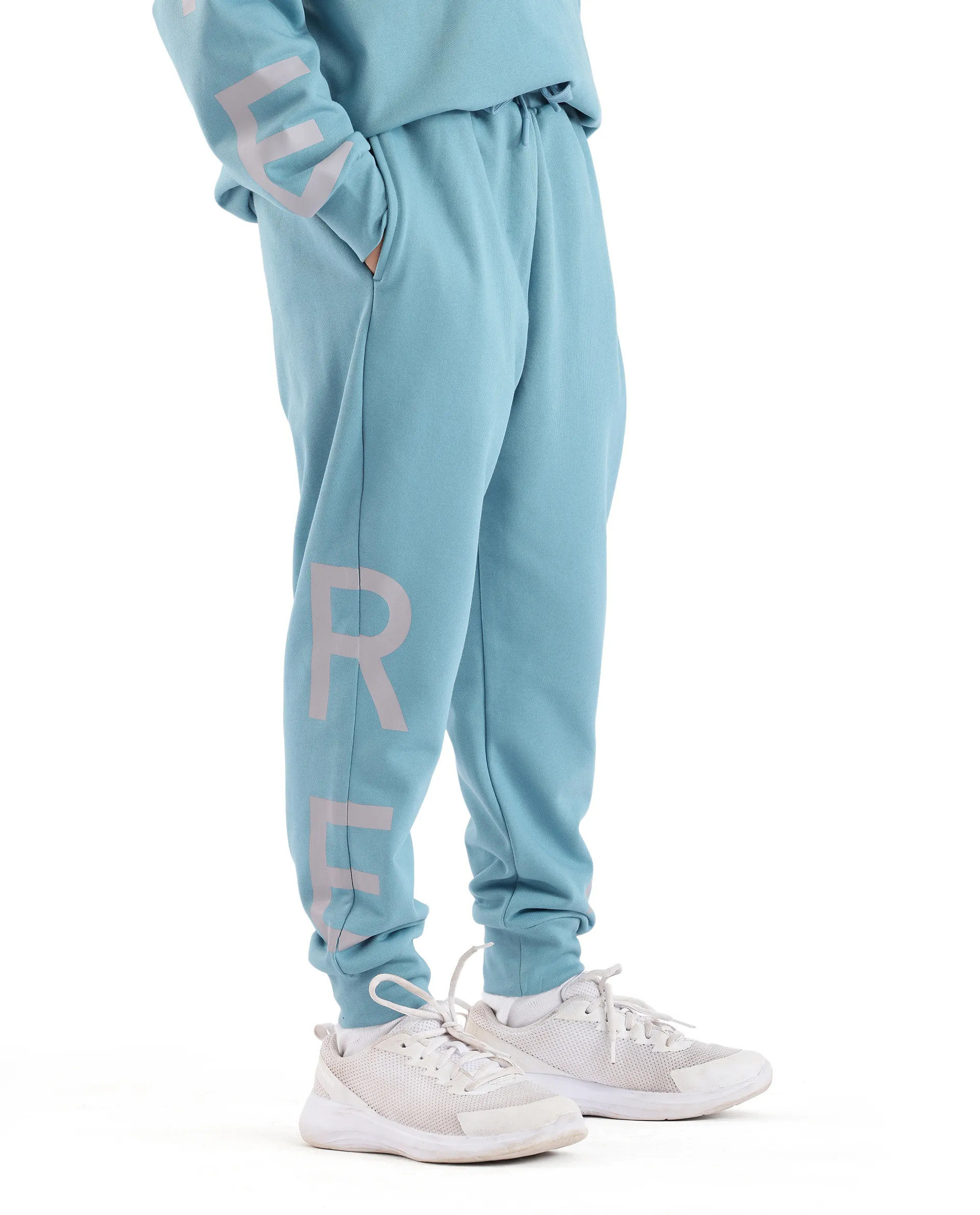 Rare Ones Kids Joe Blue Cotton Poly Plastisol Print Trackpant - Image 3