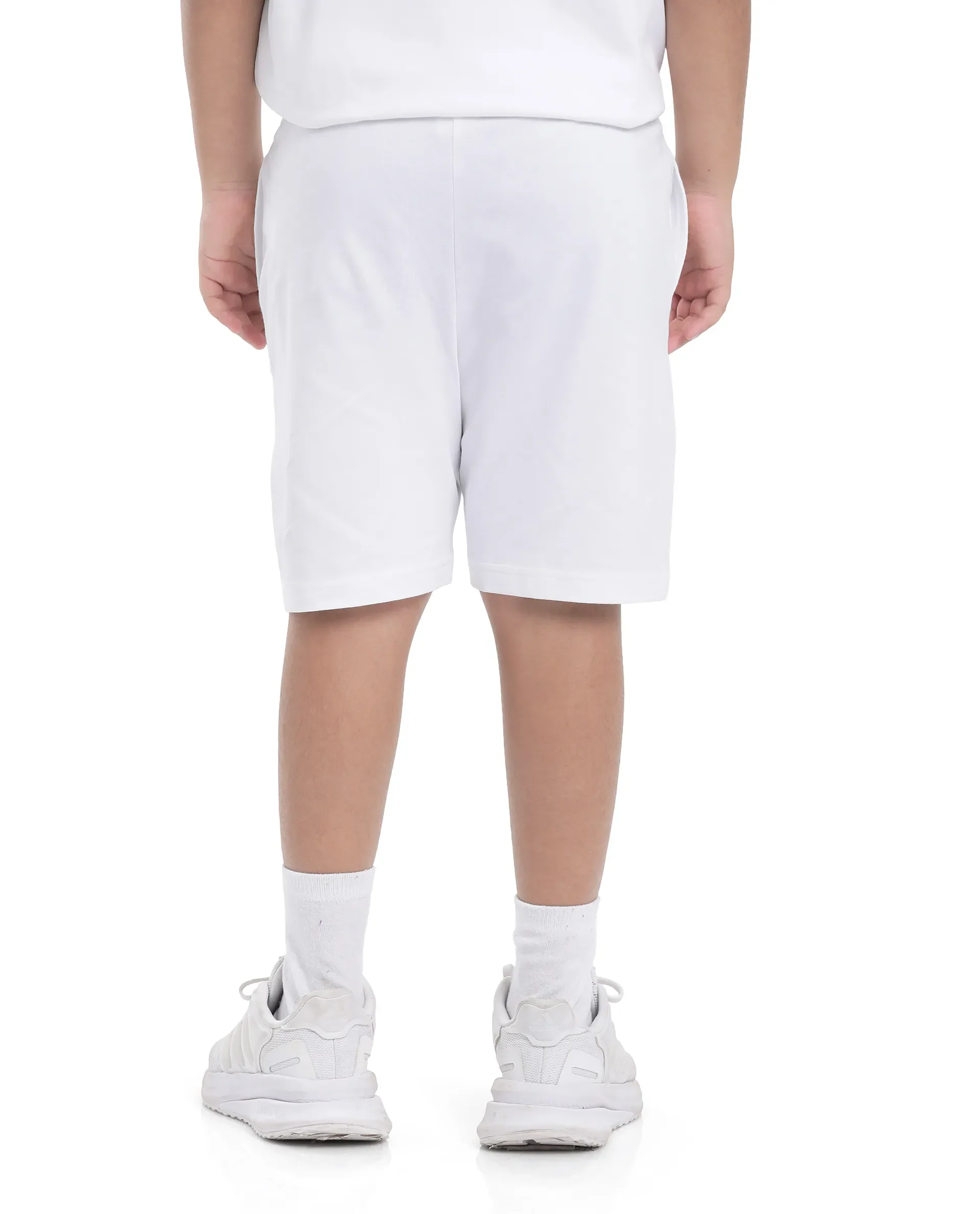 Rare Ones Kids Kam White Cotton Pigment Print Shorts - Image 10