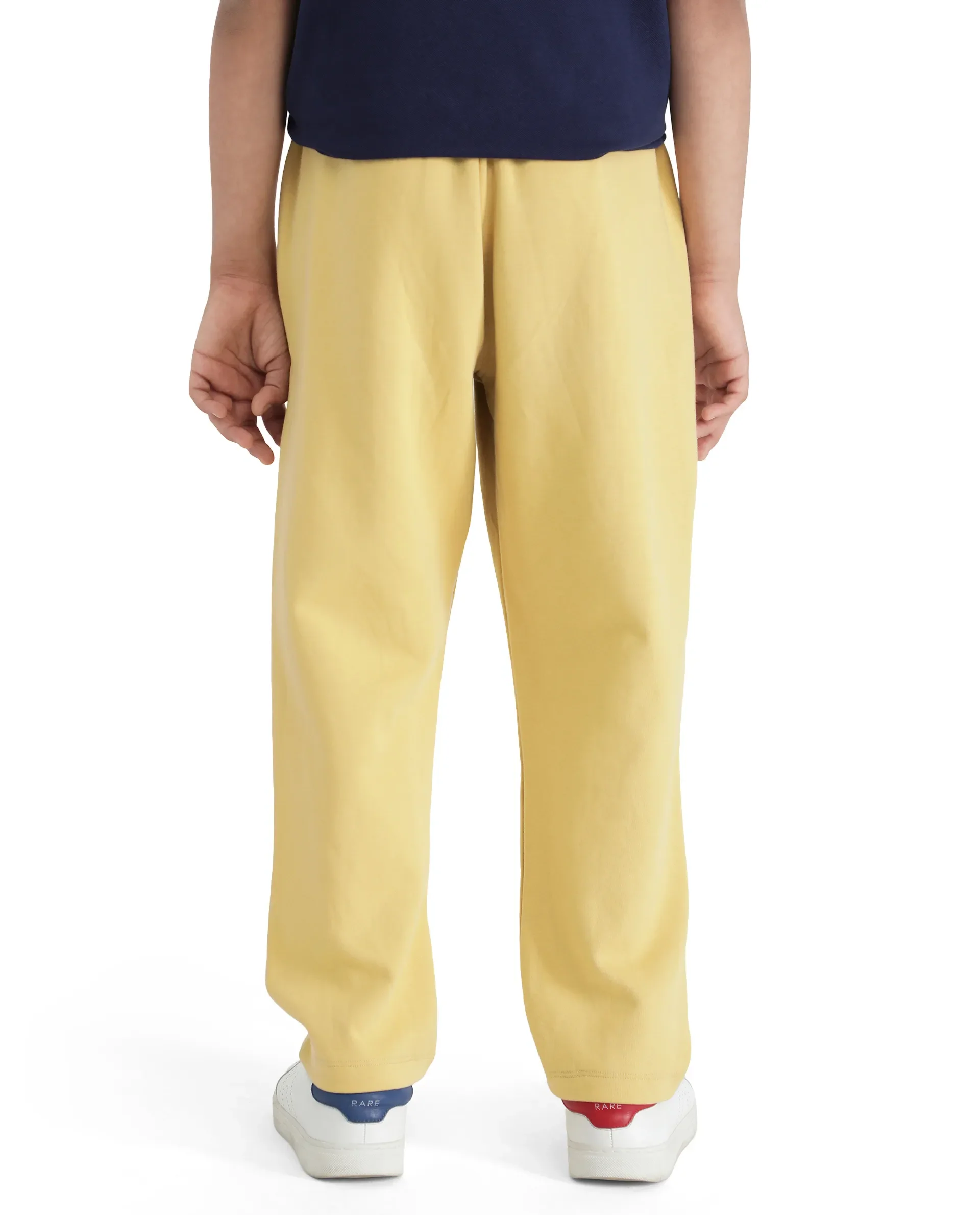 Rare Ones Kids Kan Yellow Cotton Poly Flock Print Trackpant - Image 8