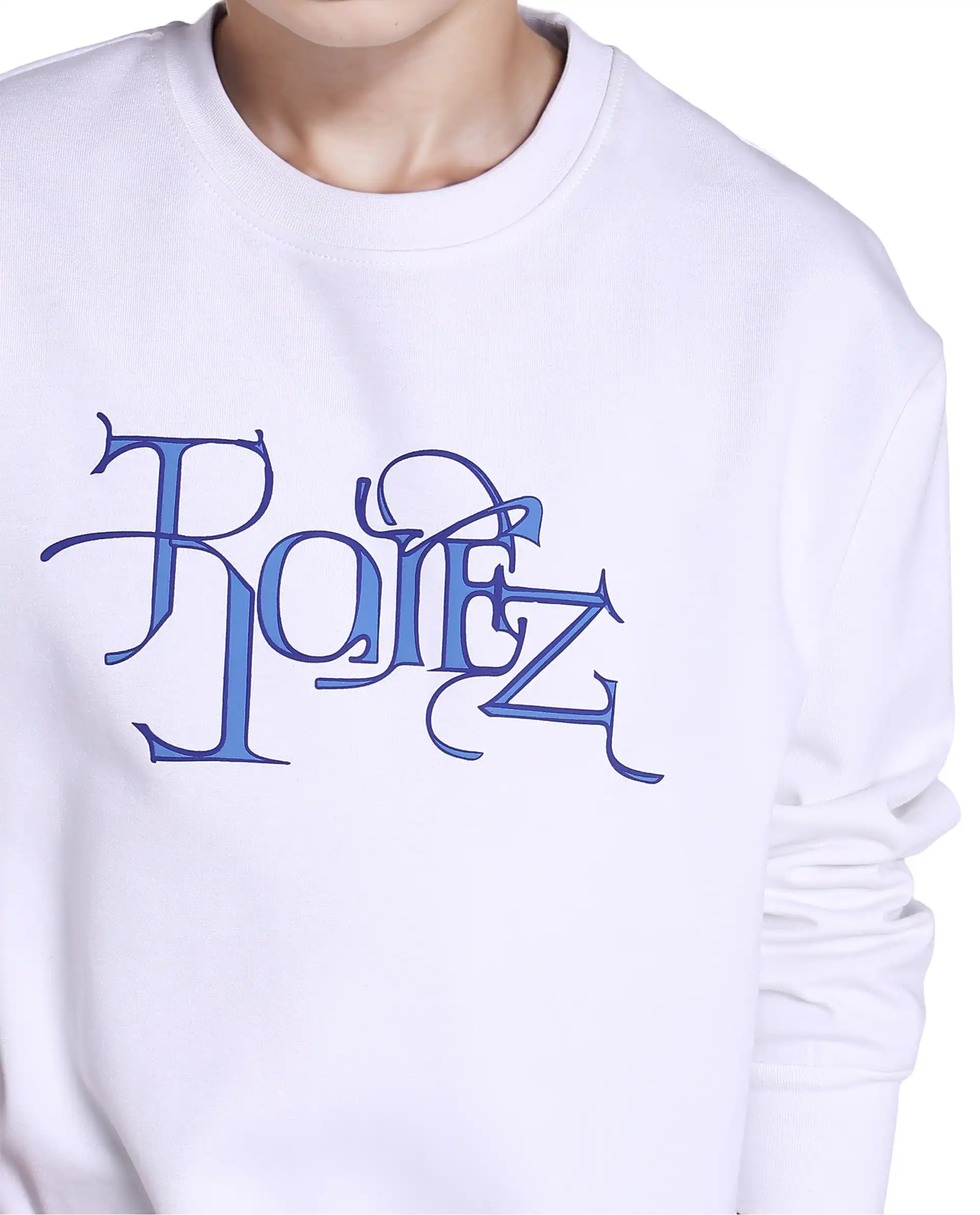 Rare Ones Kids Kiro White Cotton Full Sleeve Crew Neck Hd Print Sweatshirt - Image 4