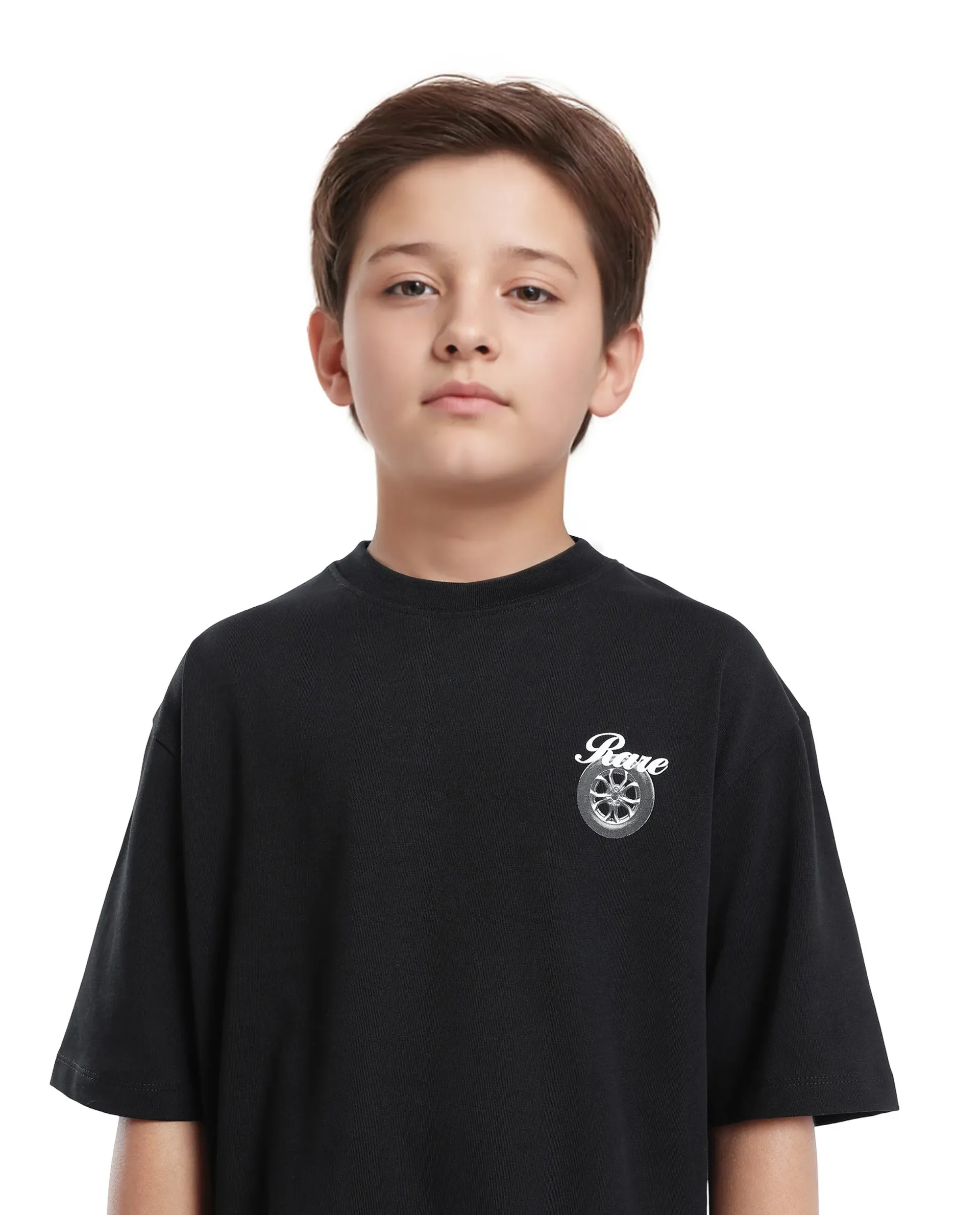 Rare Ones Kids Knox Black Cotton Short Sleeve Crew Neck Graphic Printed T-Shirt - Image 4