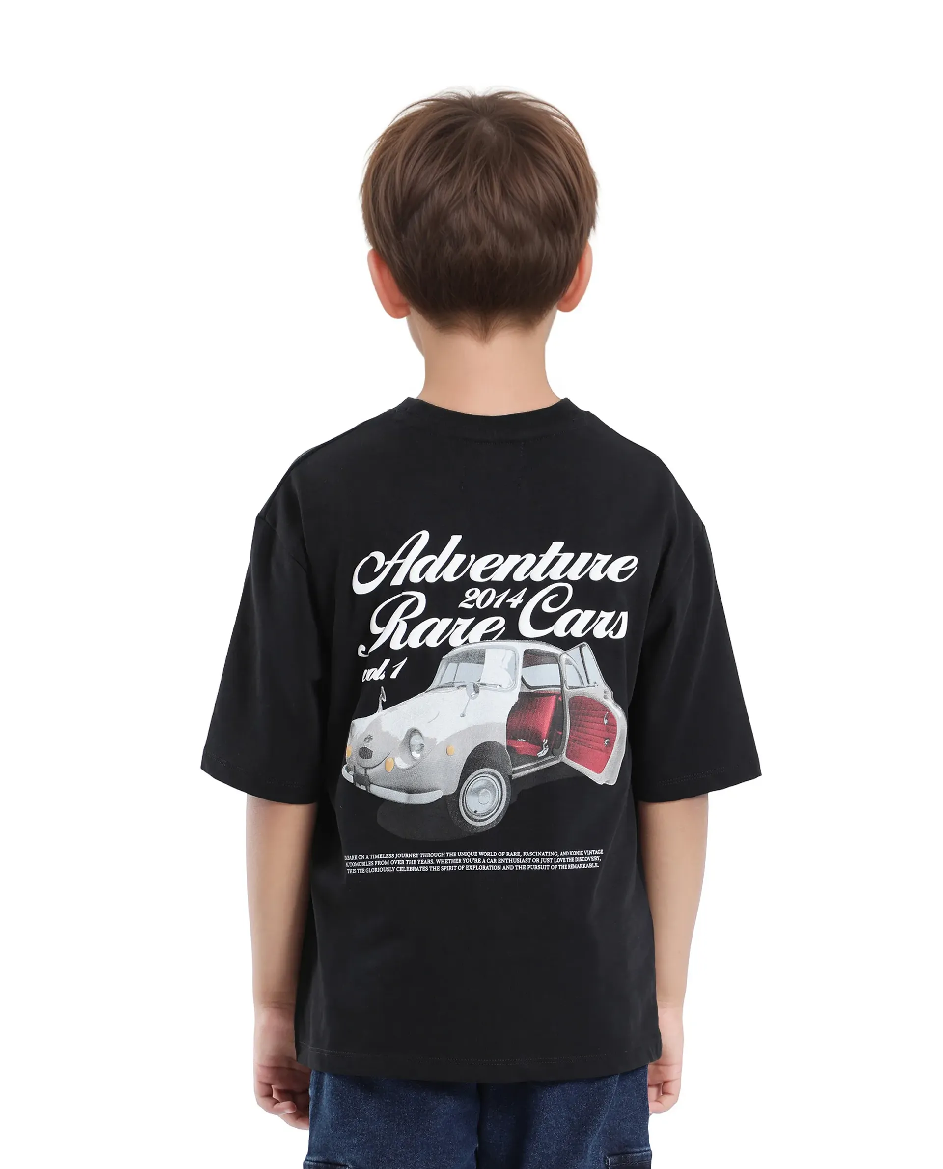Rare Ones Kids Knox Black Cotton Short Sleeve Crew Neck Graphic Printed T-Shirt - Image 8
