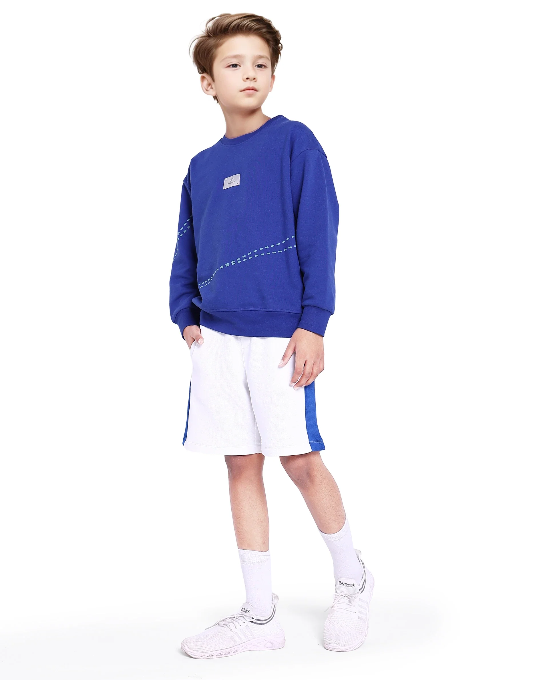 Rare Ones Kids Kole Blue Cotton Poly Full Sleeve Hd Print Sweatshirt - Image 2