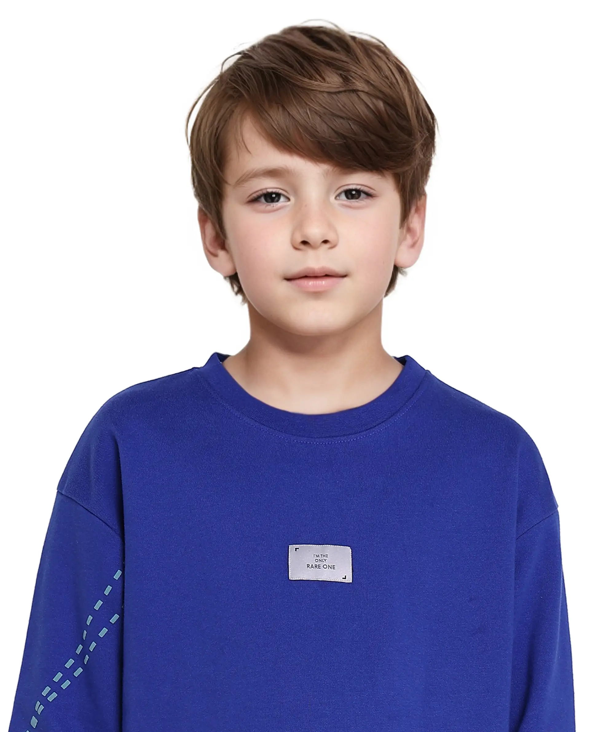 Rare Ones Kids Kole Blue Cotton Poly Full Sleeve Hd Print Sweatshirt - Image 3