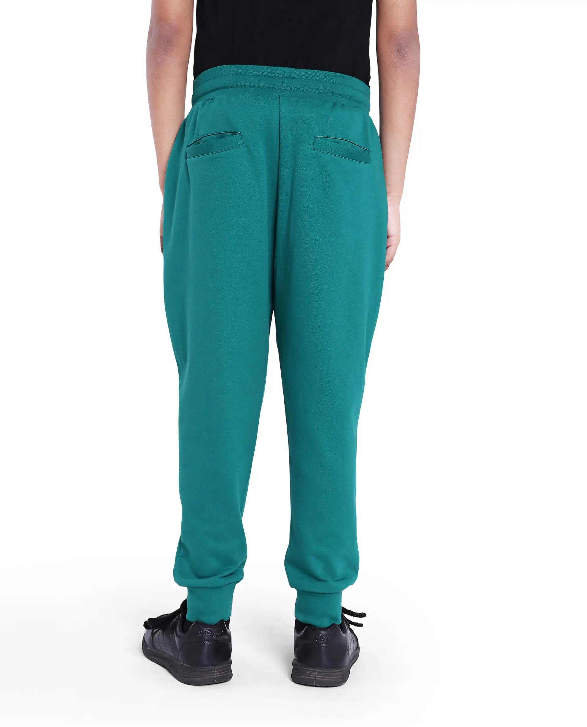 Rare Ones Kids Kolt Green Cotton Poly Solid Trackpant - Image 7