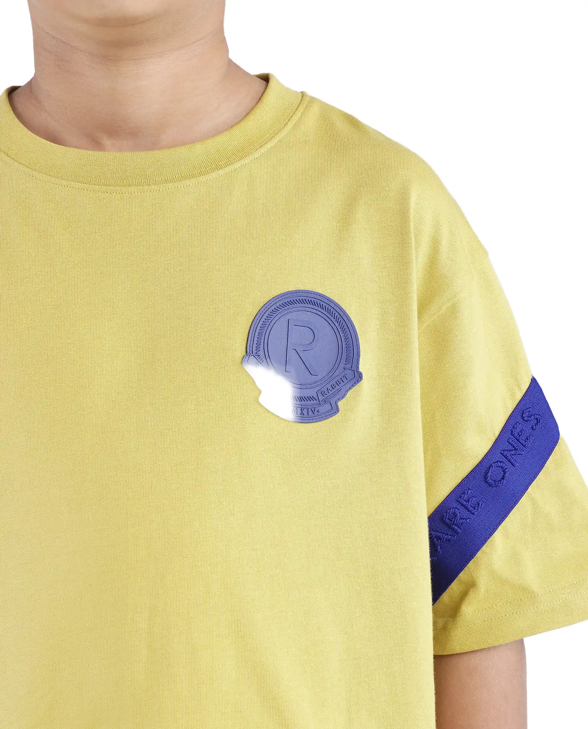 Rare Ones Kids Komp Flouroscent Green Cotton Short Sleeve Crew Neck Pigment Print Boxy T-Shirt - Image 3
