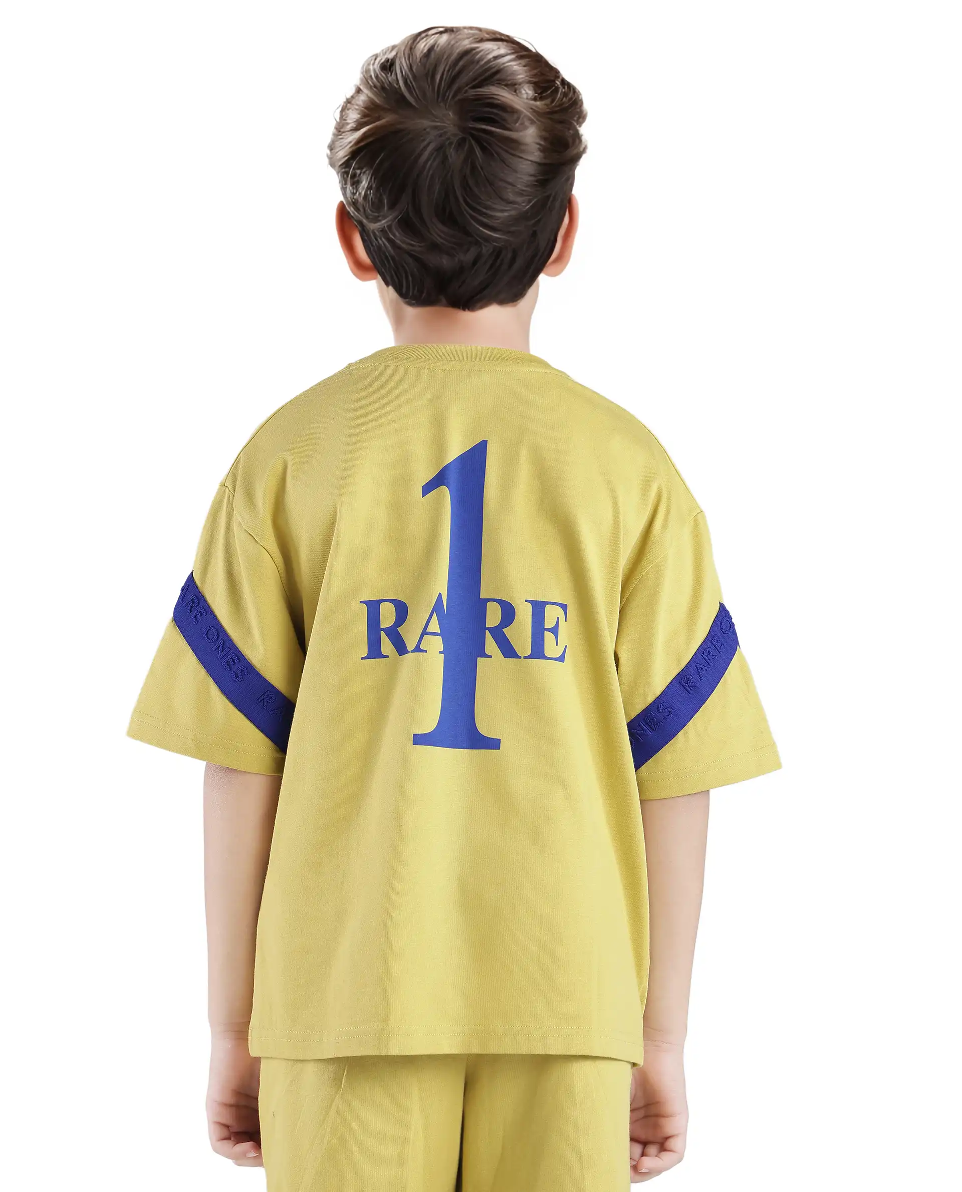 Rare Ones Kids Komp Flouroscent Green Cotton Short Sleeve Crew Neck Pigment Print Boxy T-Shirt - Image 8