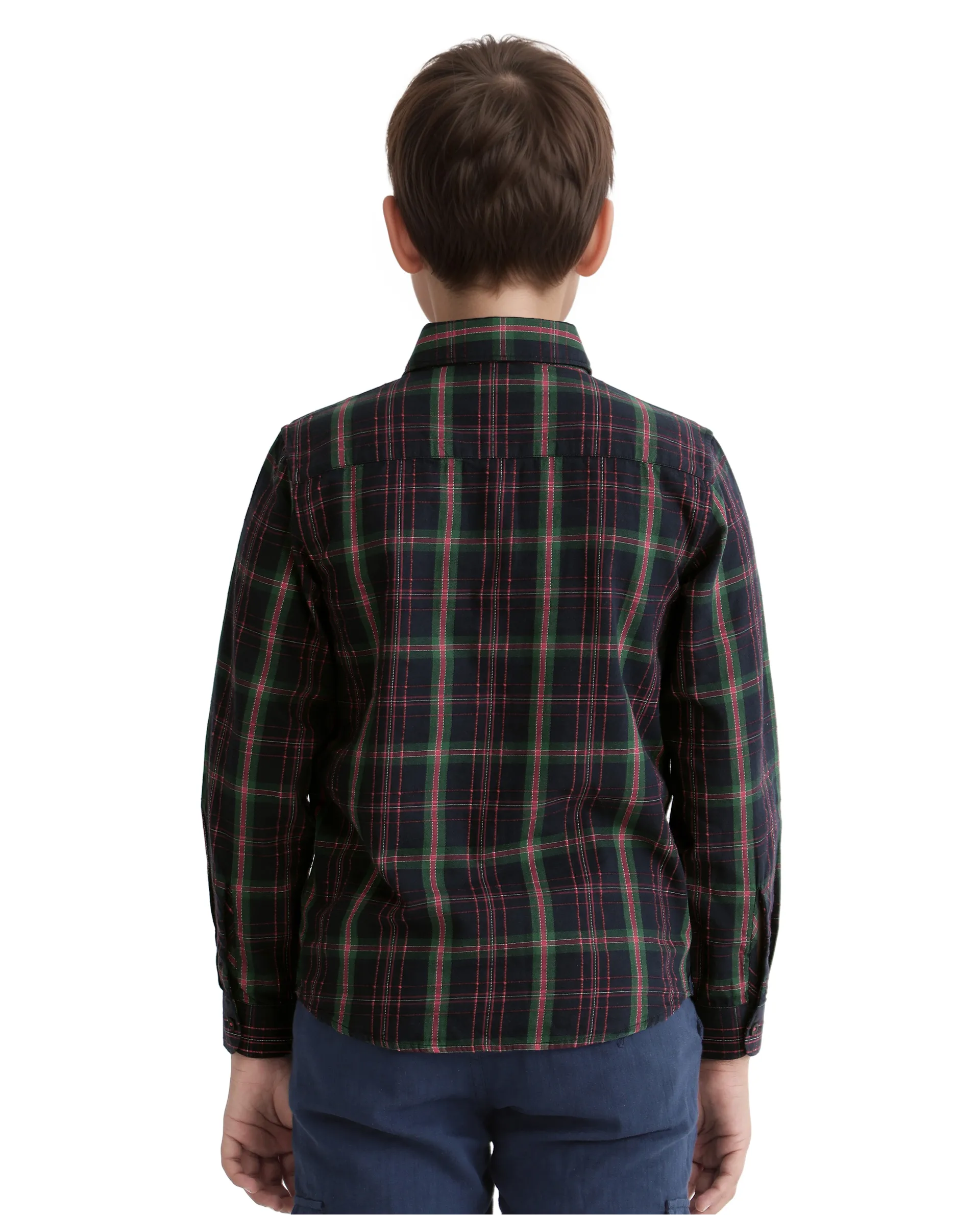 Rare Ones Kids Lian Black Cotton Full Sleeve Solid Shirt - Image 7