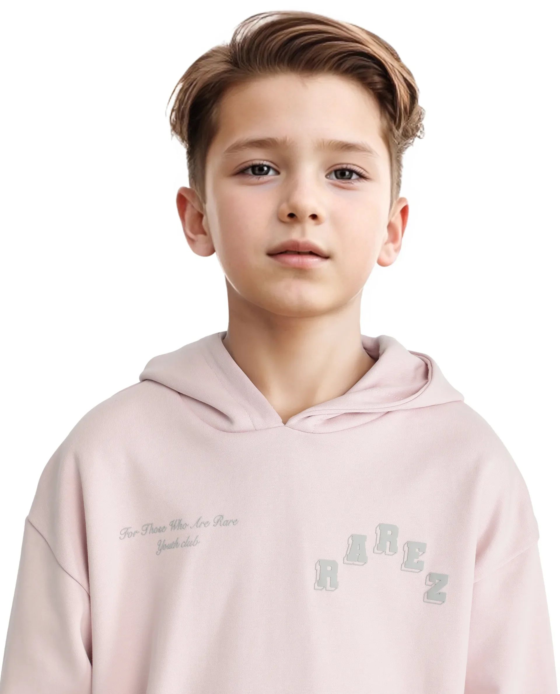 Rare Ones Kids Linden Pink Cotton Poly Full Sleeve Embroidered Sweatshirt - Image 5