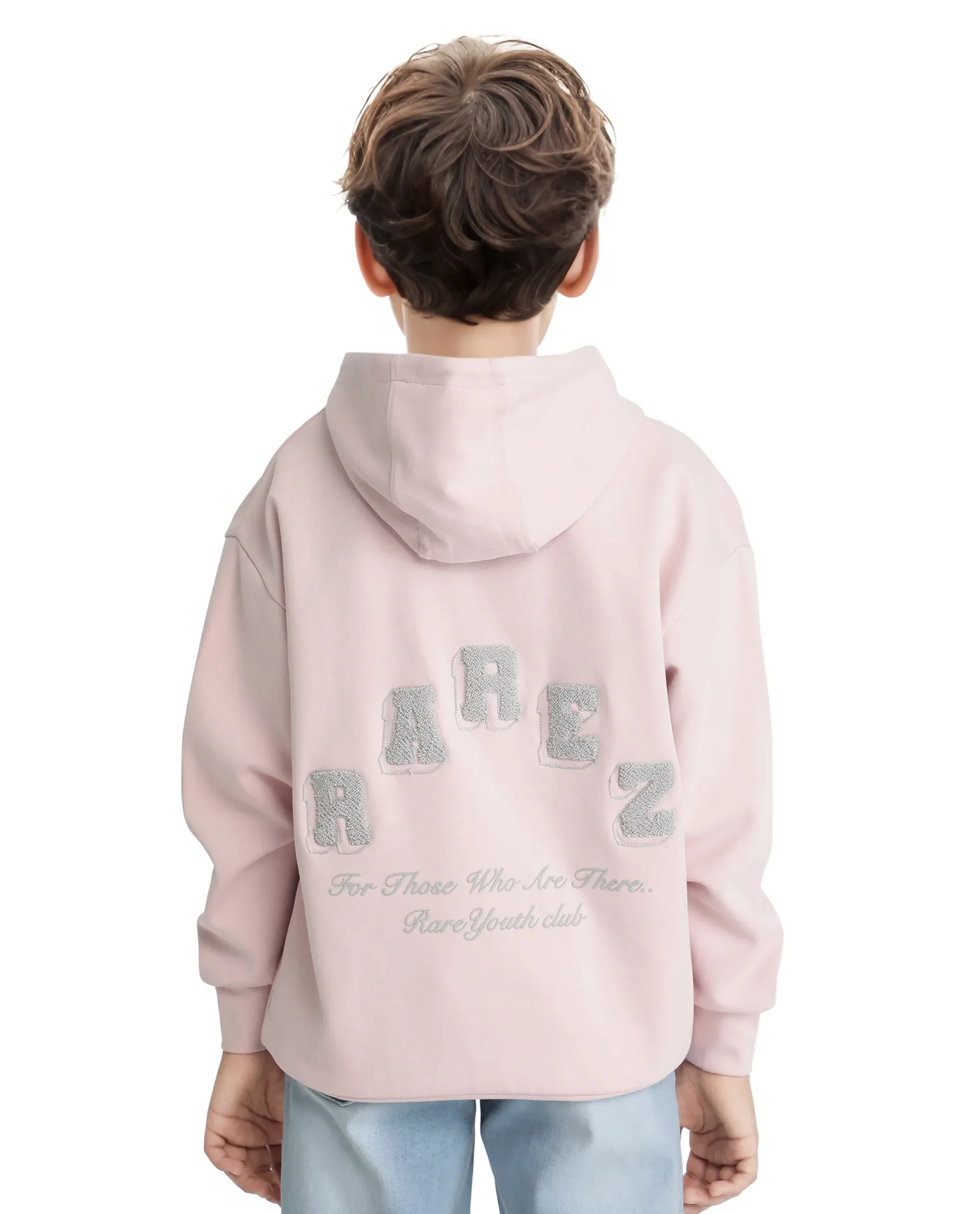 Rare Ones Kids Linden Pink Cotton Poly Full Sleeve Embroidered Sweatshirt - Image 8