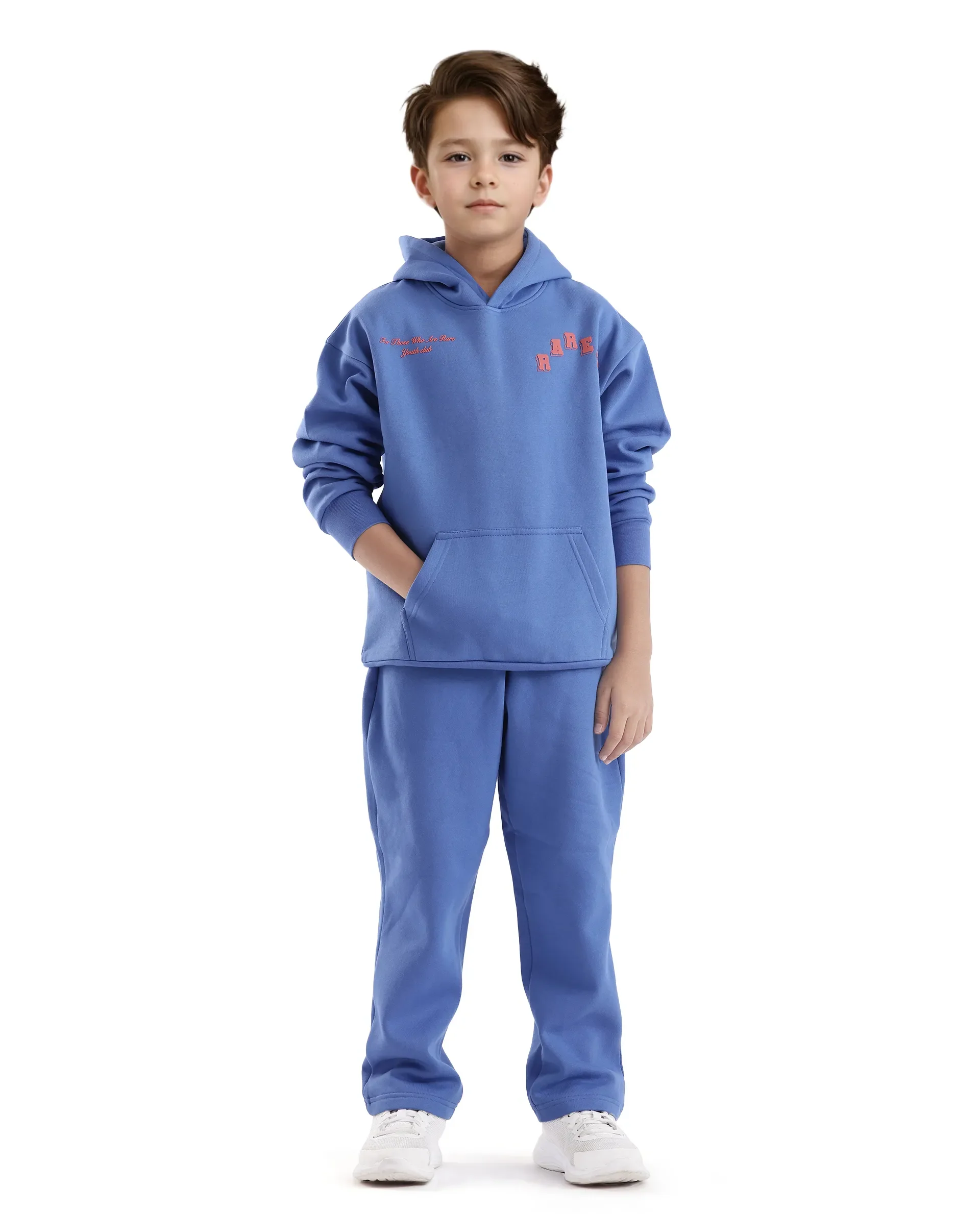Rare Ones Kids Linto Blue Cotton Poly Full Sleeve Hd Print And Towel Embroidered Sweatshirt - Image 2