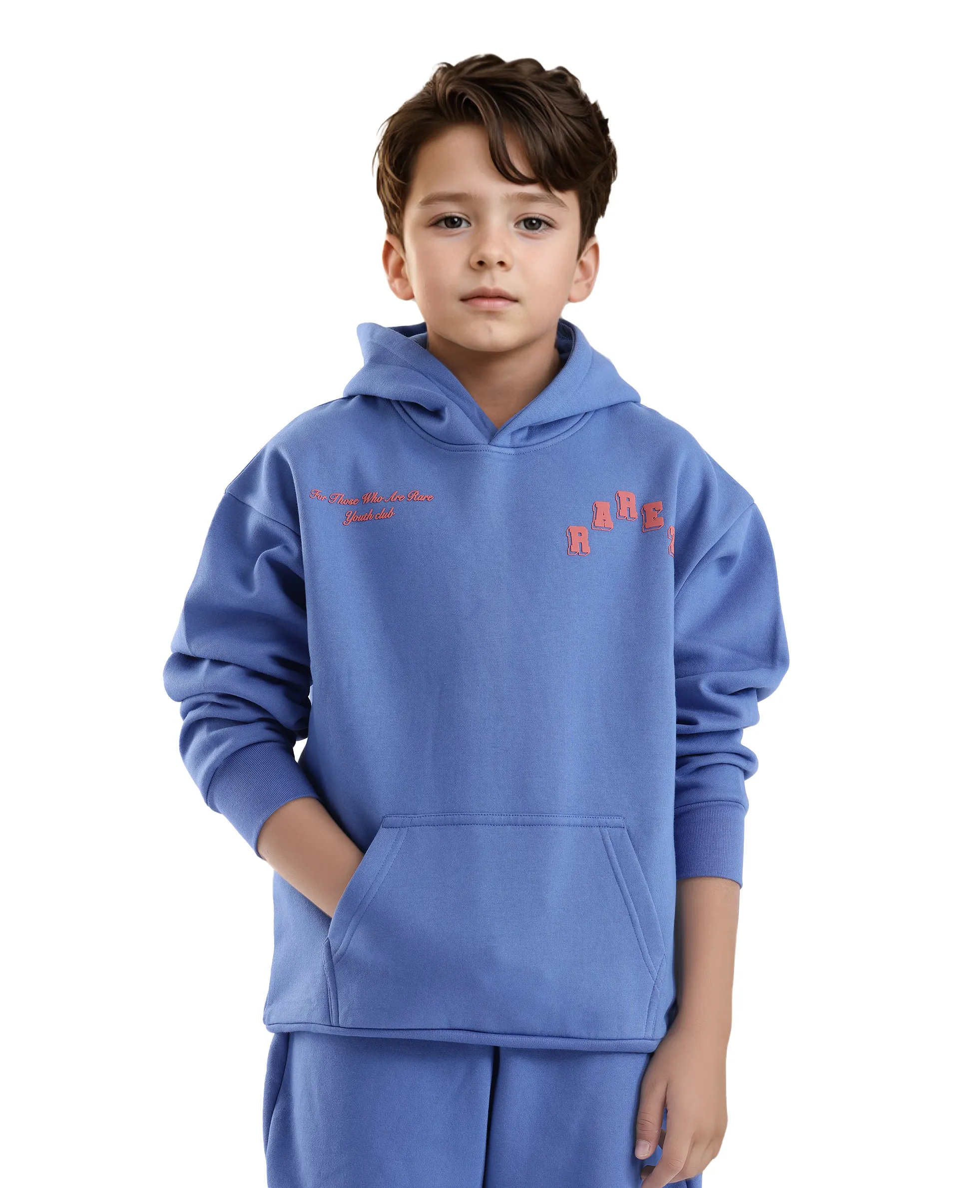 Rare Ones Kids Linto Blue Cotton Poly Full Sleeve Hd Print And Towel Embroidered Sweatshirt - Image 5