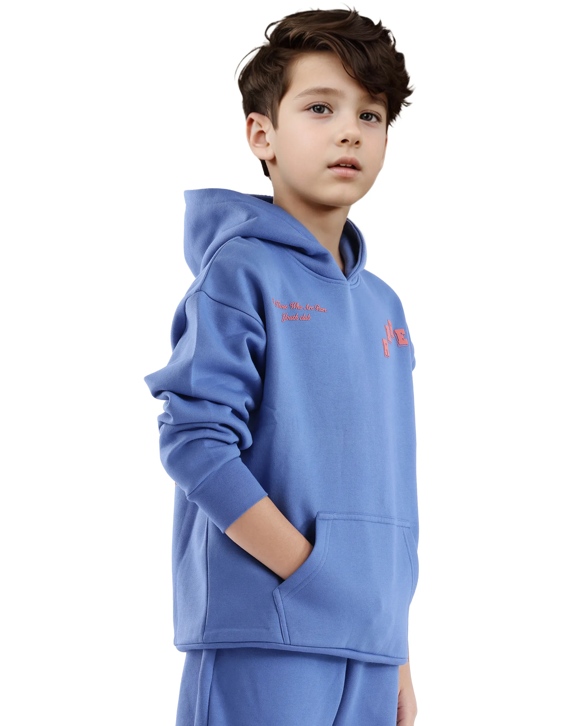 Rare Ones Kids Linto Blue Cotton Poly Full Sleeve Hd Print And Towel Embroidered Sweatshirt - Image 6