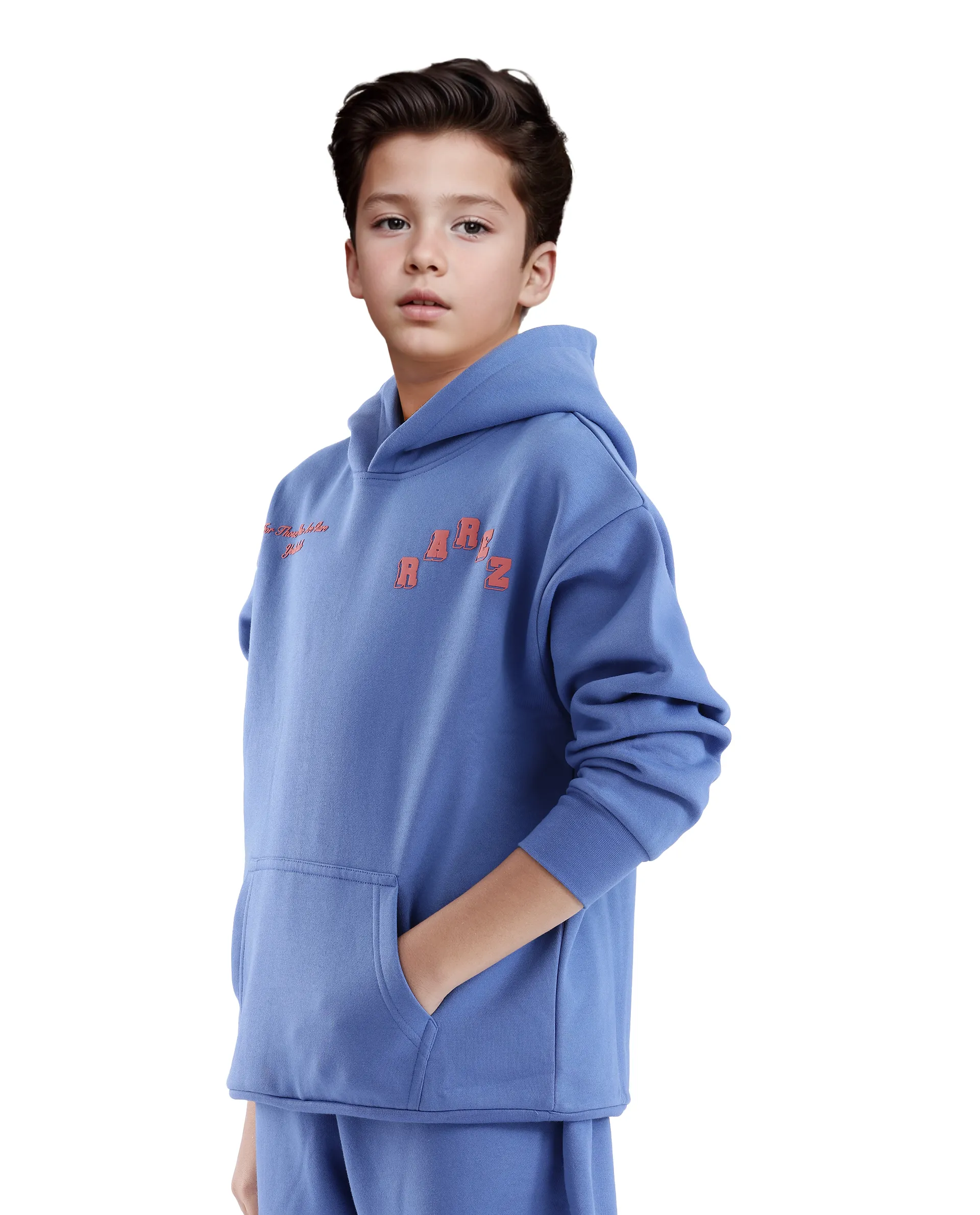 Rare Ones Kids Linto Blue Cotton Poly Full Sleeve Hd Print And Towel Embroidered Sweatshirt - Image 7