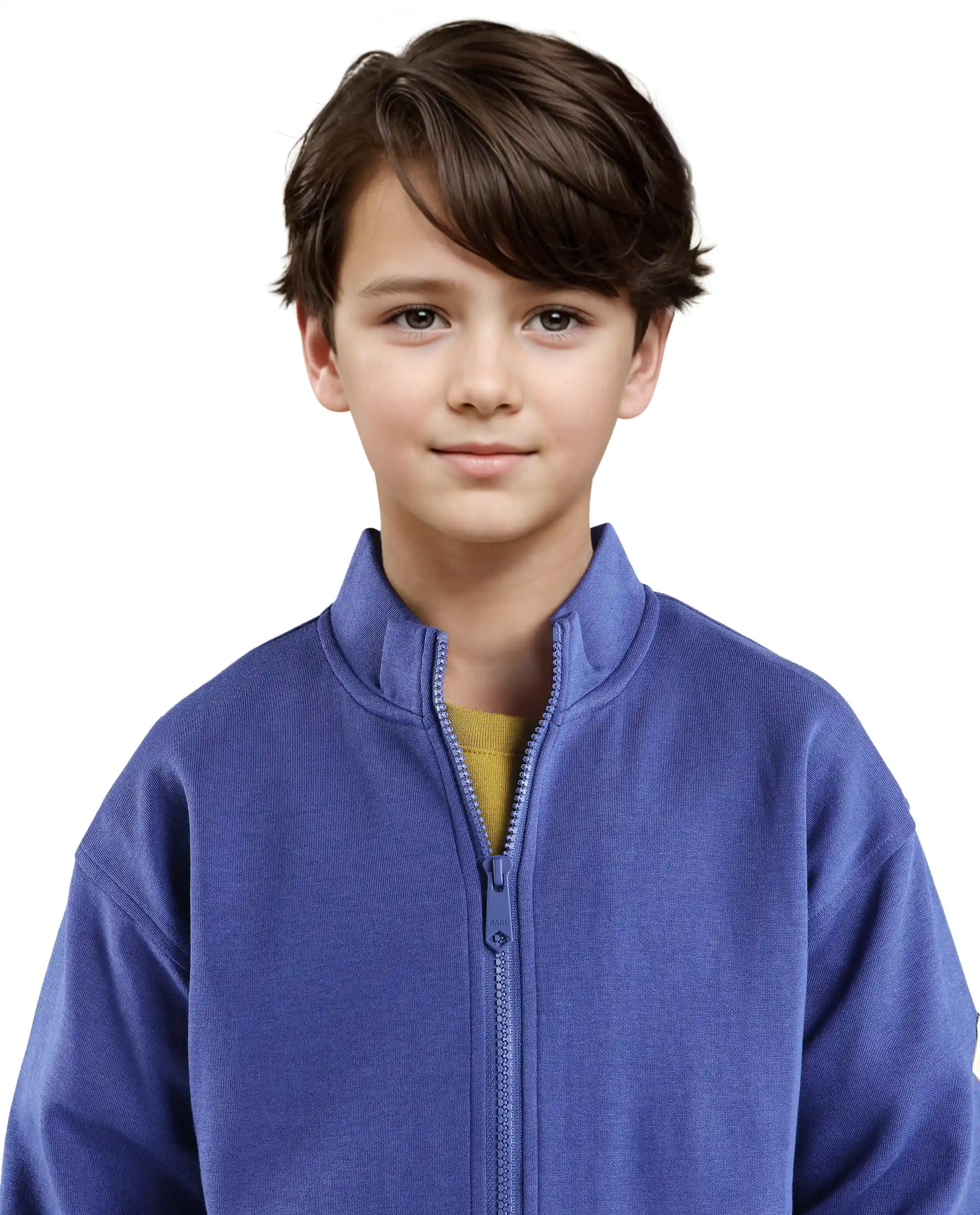 Rare Ones Kids Manttn Dark Blue Cotton Poly Full Sleeve Applique Jacket - Image 3