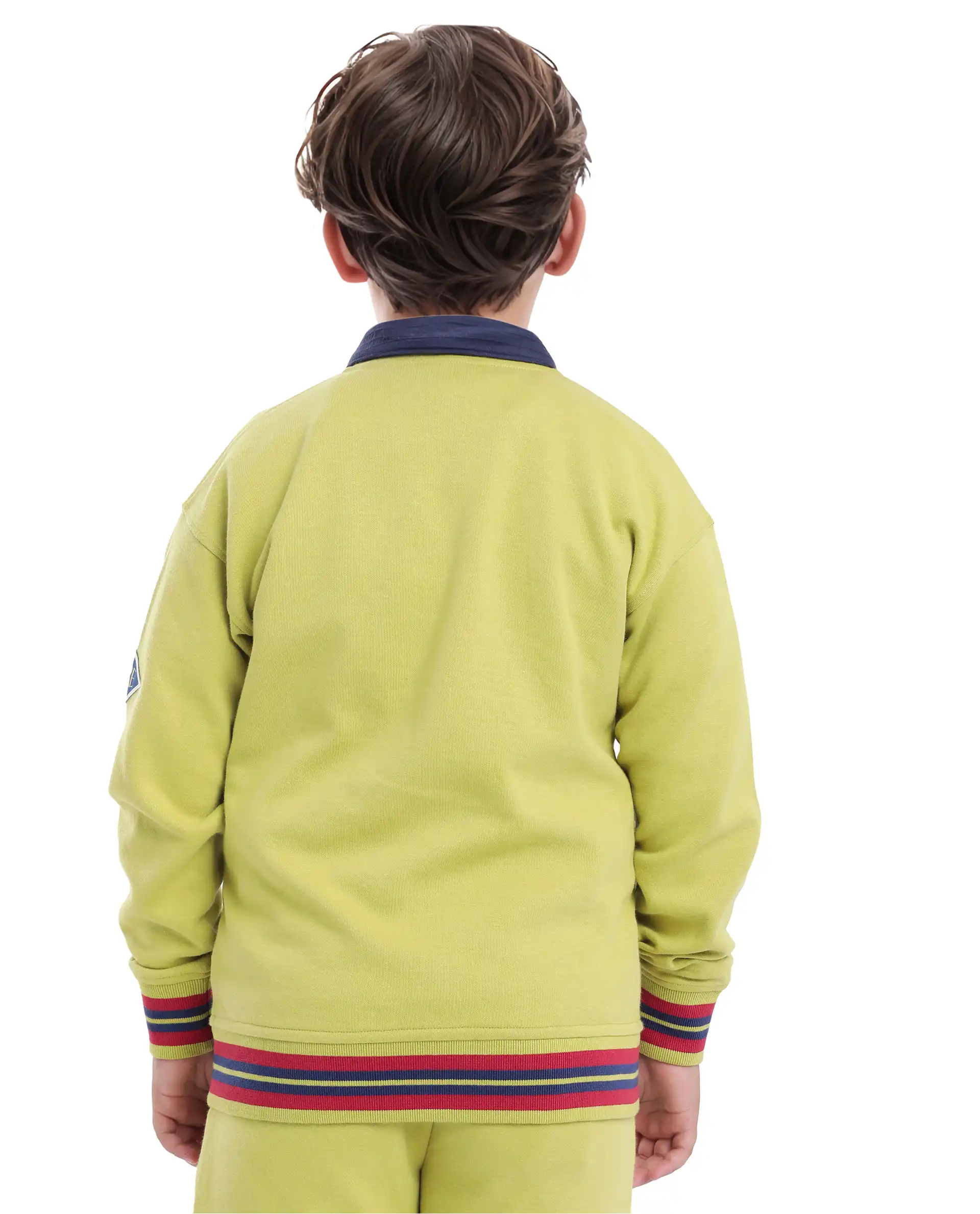 Rare Ones Kids Manttn Light Green Cotton Poly Full Sleeve Applique Jacket - Image 8