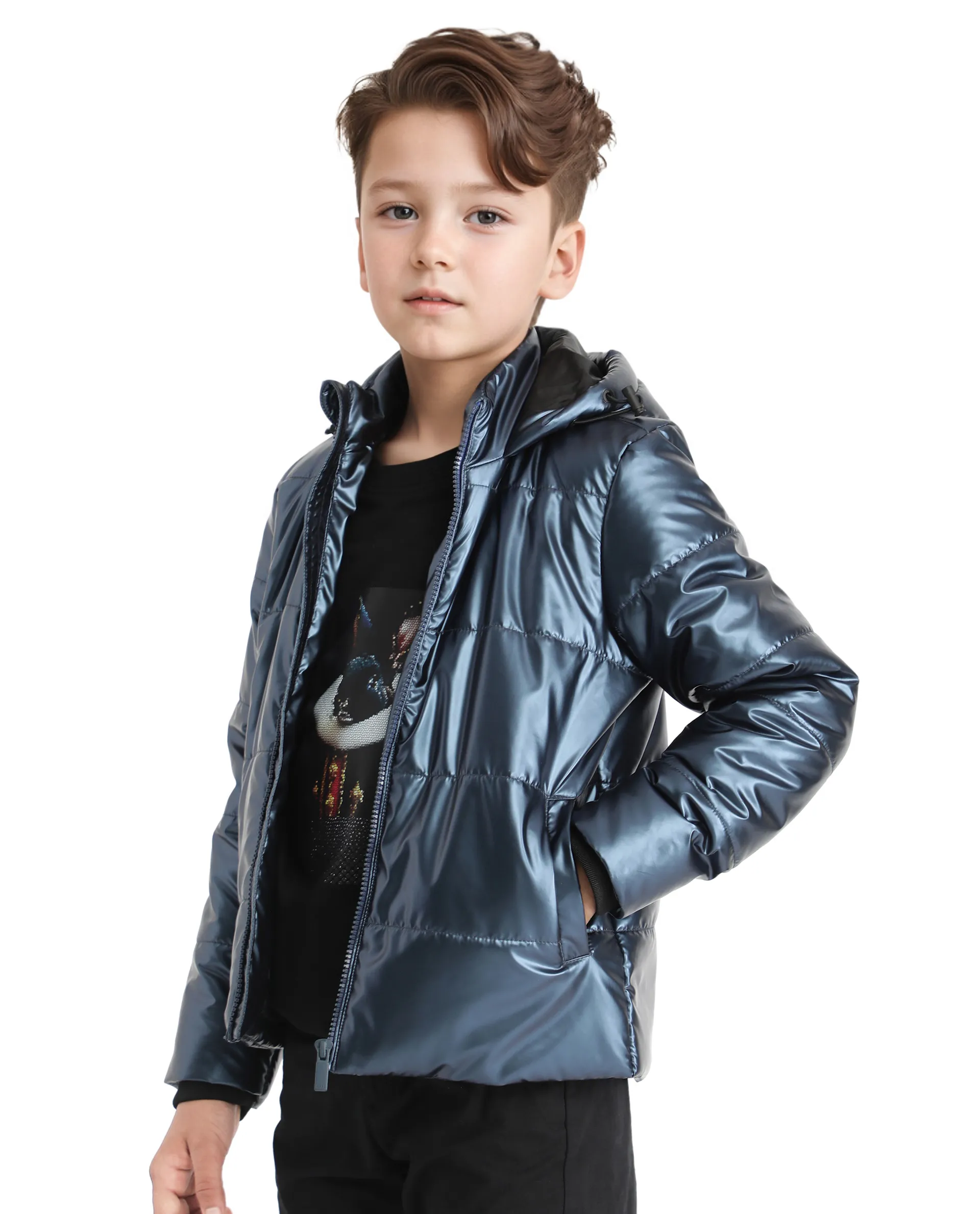 Rare Ones Kids Napier Flouroscent Purple Polyester Full Sleeve Solid Jacket - Image 9