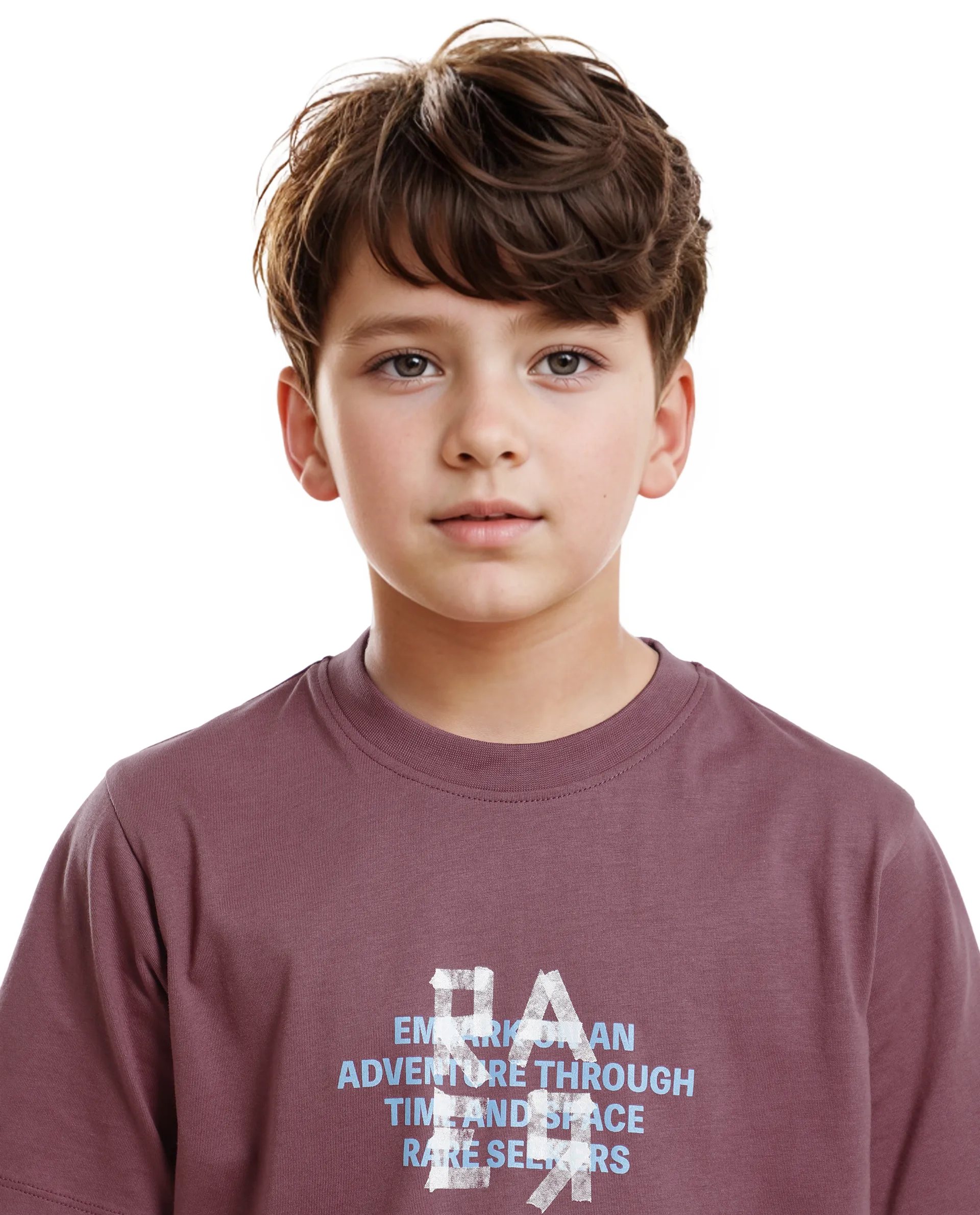 Rare Ones Kids Nova Pink Cotton Half Sleeve Printed Slip-On Closure Regular Fit T-Shirt - Image 3
