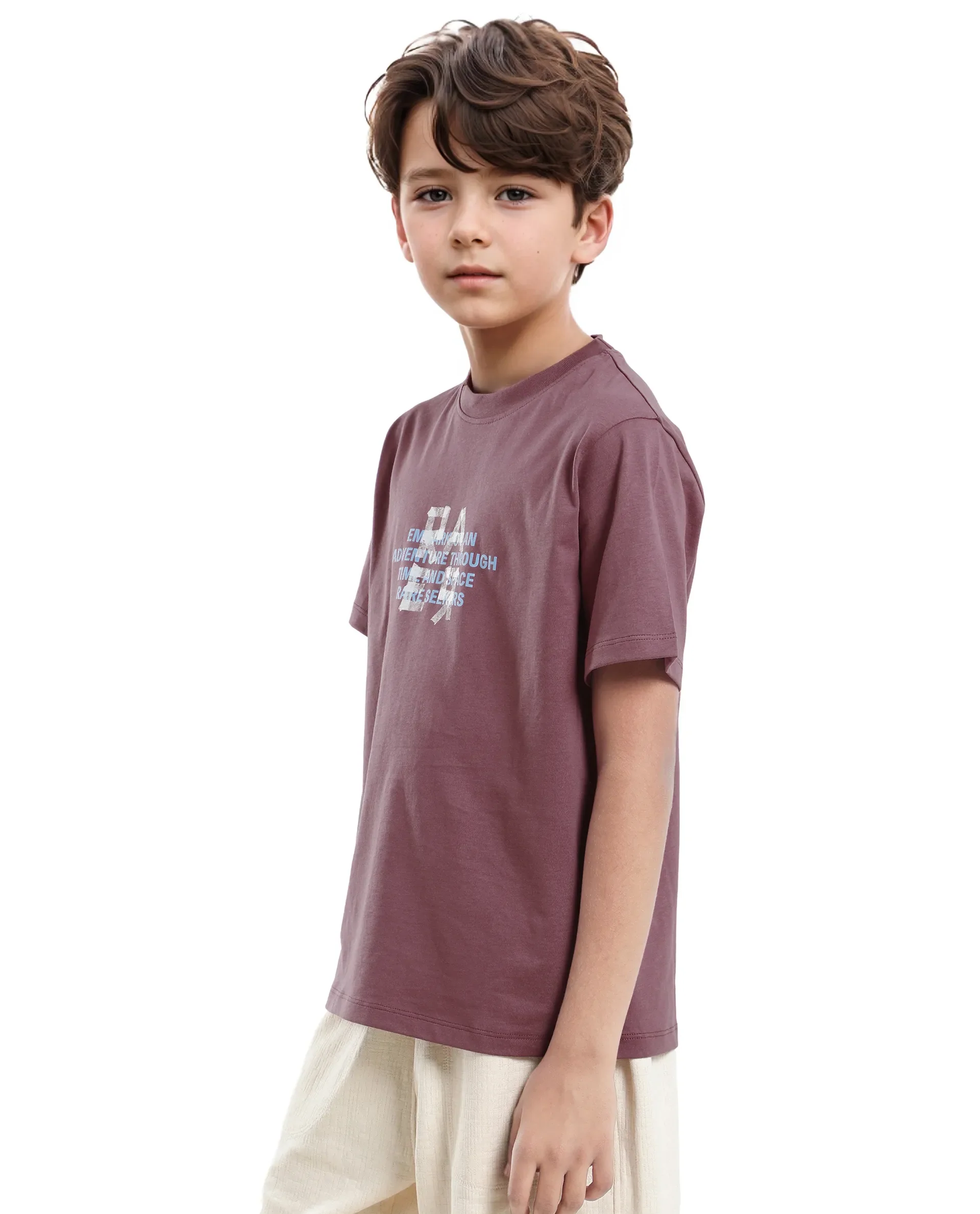 Rare Ones Kids Nova Pink Cotton Half Sleeve Printed Slip-On Closure Regular Fit T-Shirt - Image 6