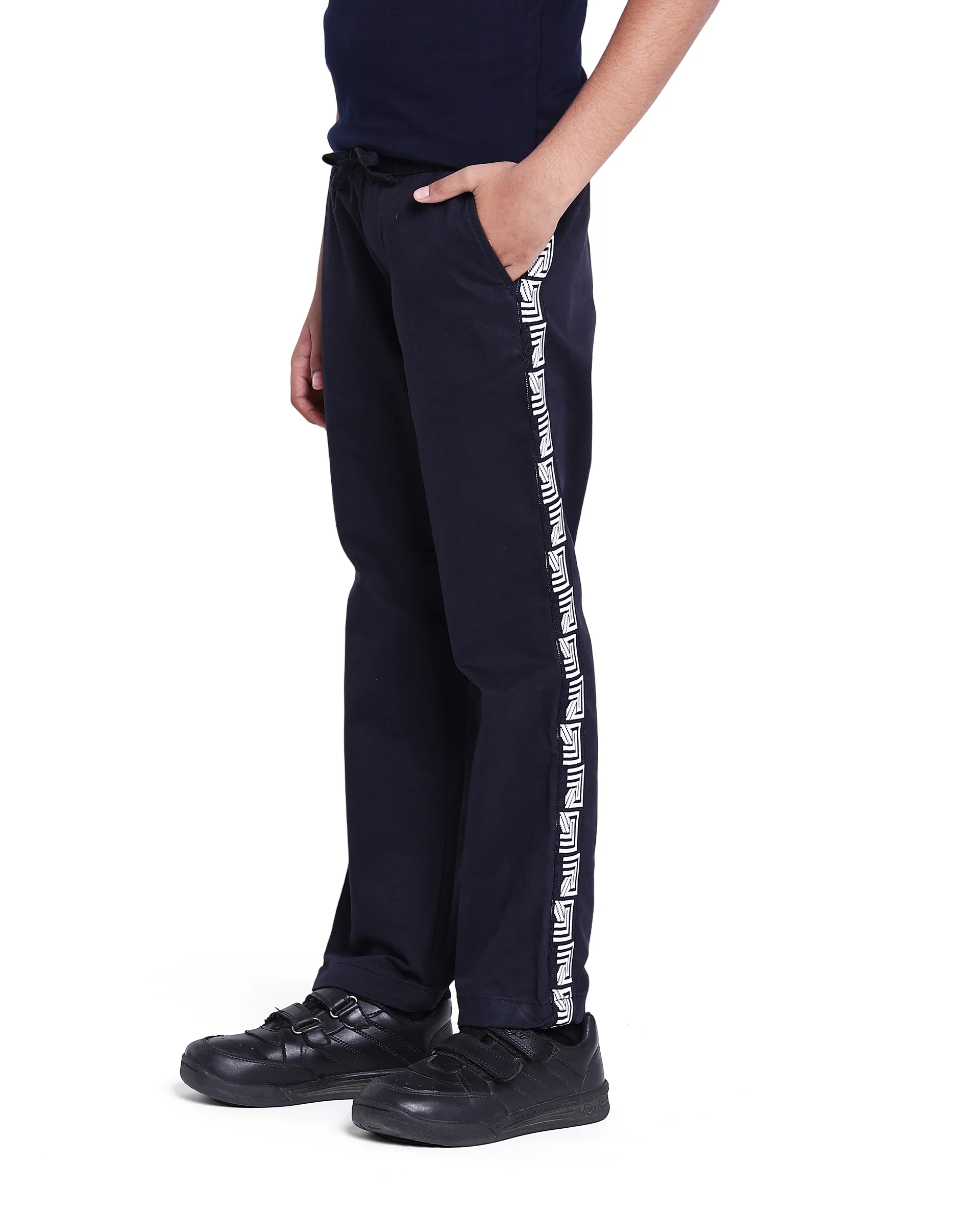 Rare Ones Kids Novi Navy Cotton Solid Trouser - Image 6