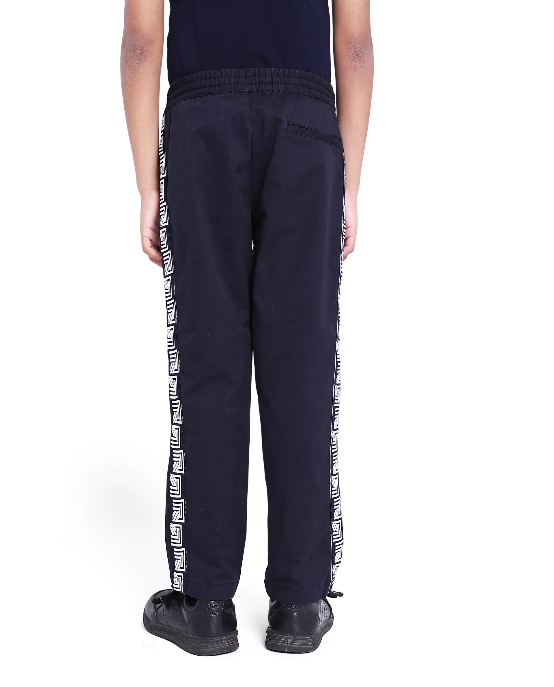 Rare Ones Kids Novi Navy Cotton Solid Trouser - Image 8