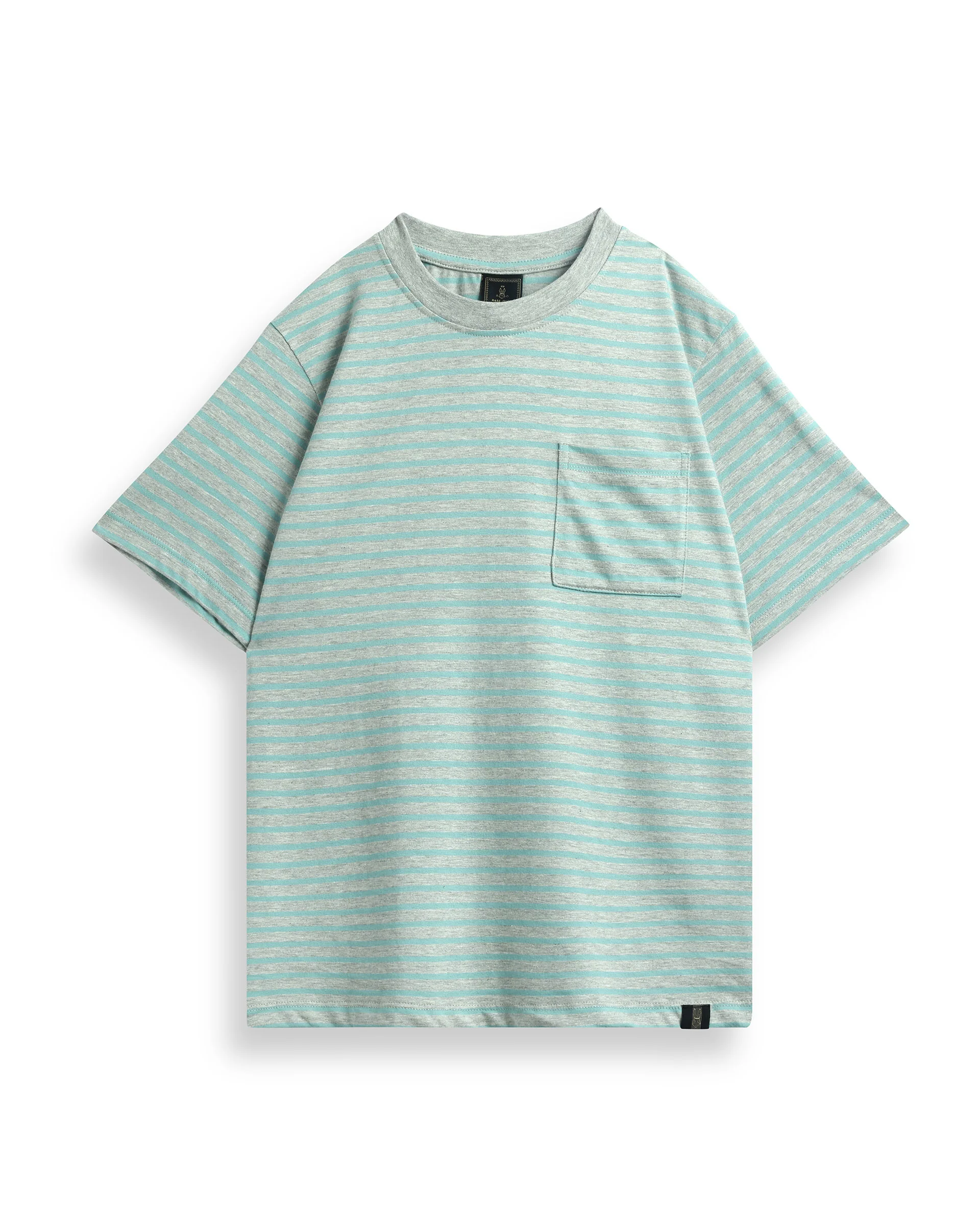 Rare Ones Kids Oto-1 Dusky Pink,Pastel Blue Cotton Half Sleeve Solid Slip-On Closure Regular Fit T-Shirt - Image 3