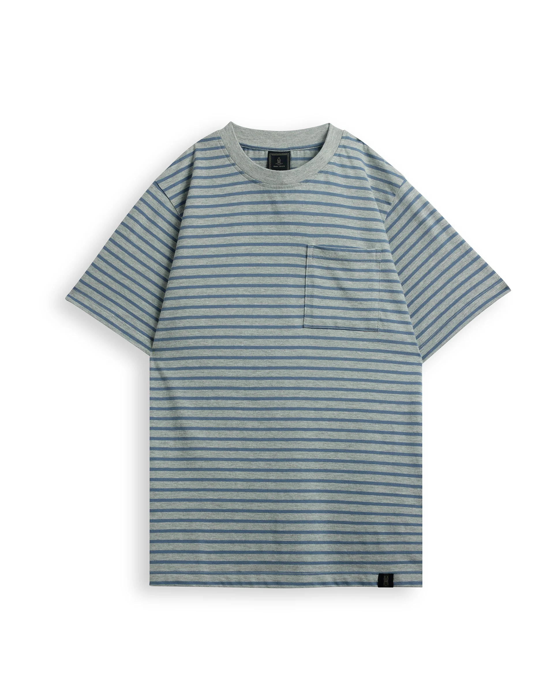 Rare Ones Kids Oto-4 Maroon,Dusky Blue Cotton Half Sleeve Striped Slip-On Closure Regular Fit T-Shirt (Pack Of 2) - Image 3