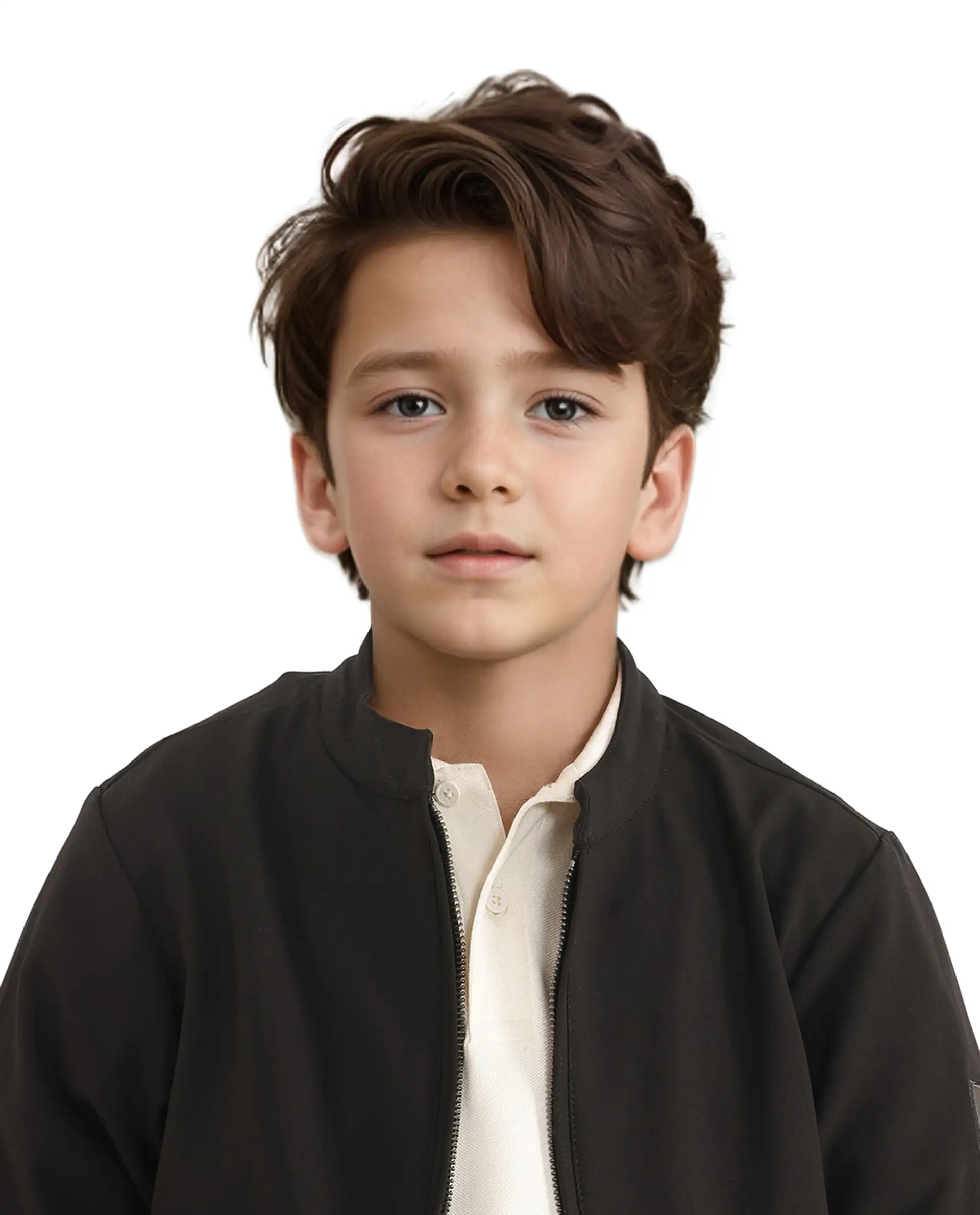 Rare Ones Kids Ozack Black Cotton Zipper Full Sleeve Jacket - Image 8