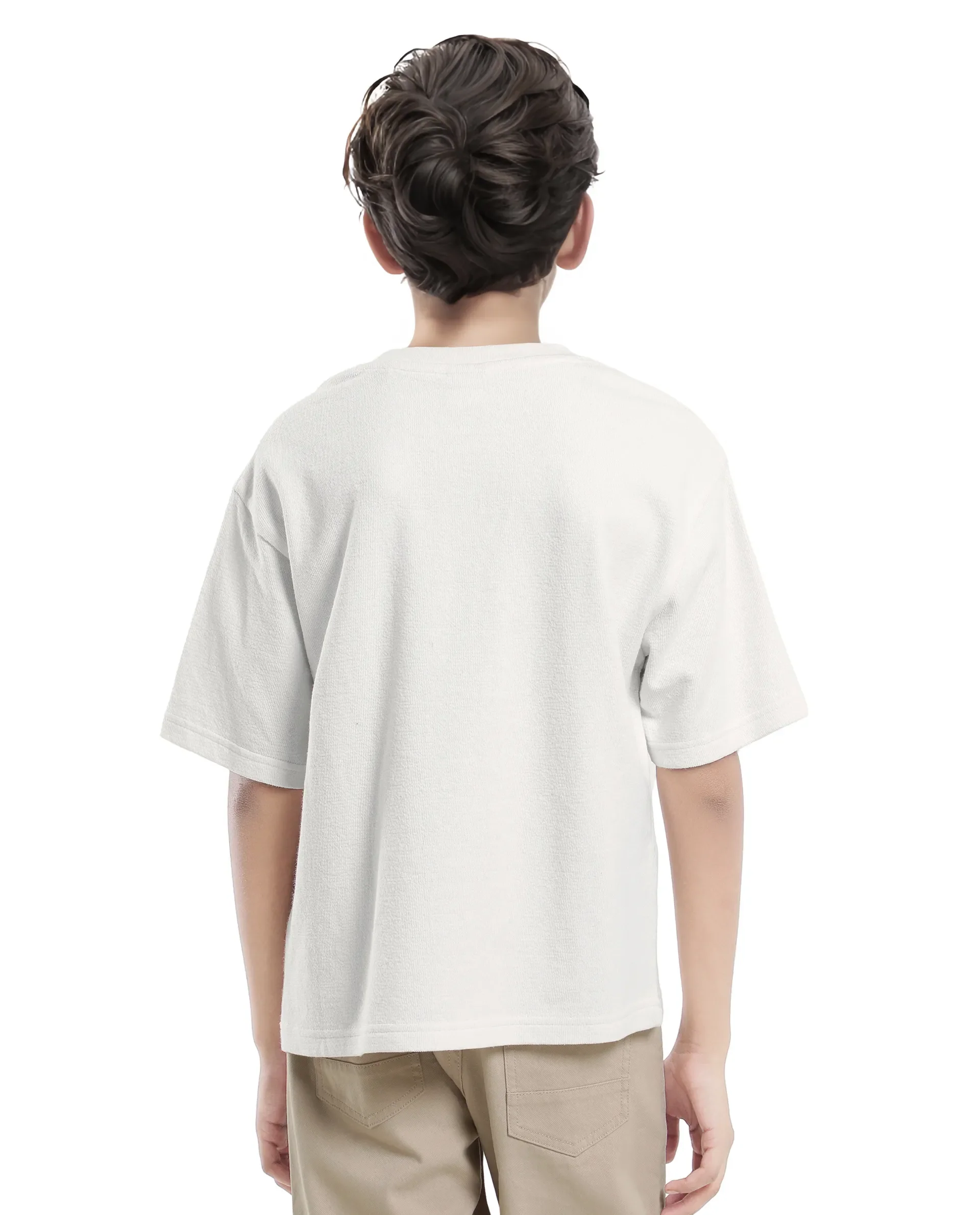 Rare Ones Kids Perg-T White Cotton Short Sleeve Crew Neck Printed T-Shirt - Image 10