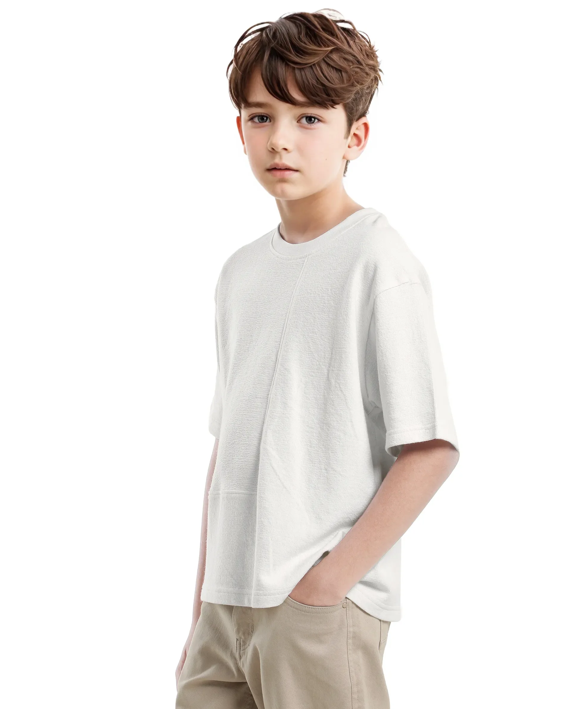 Rare Ones Kids Perg-T White Cotton Short Sleeve Crew Neck Printed T-Shirt - Image 8
