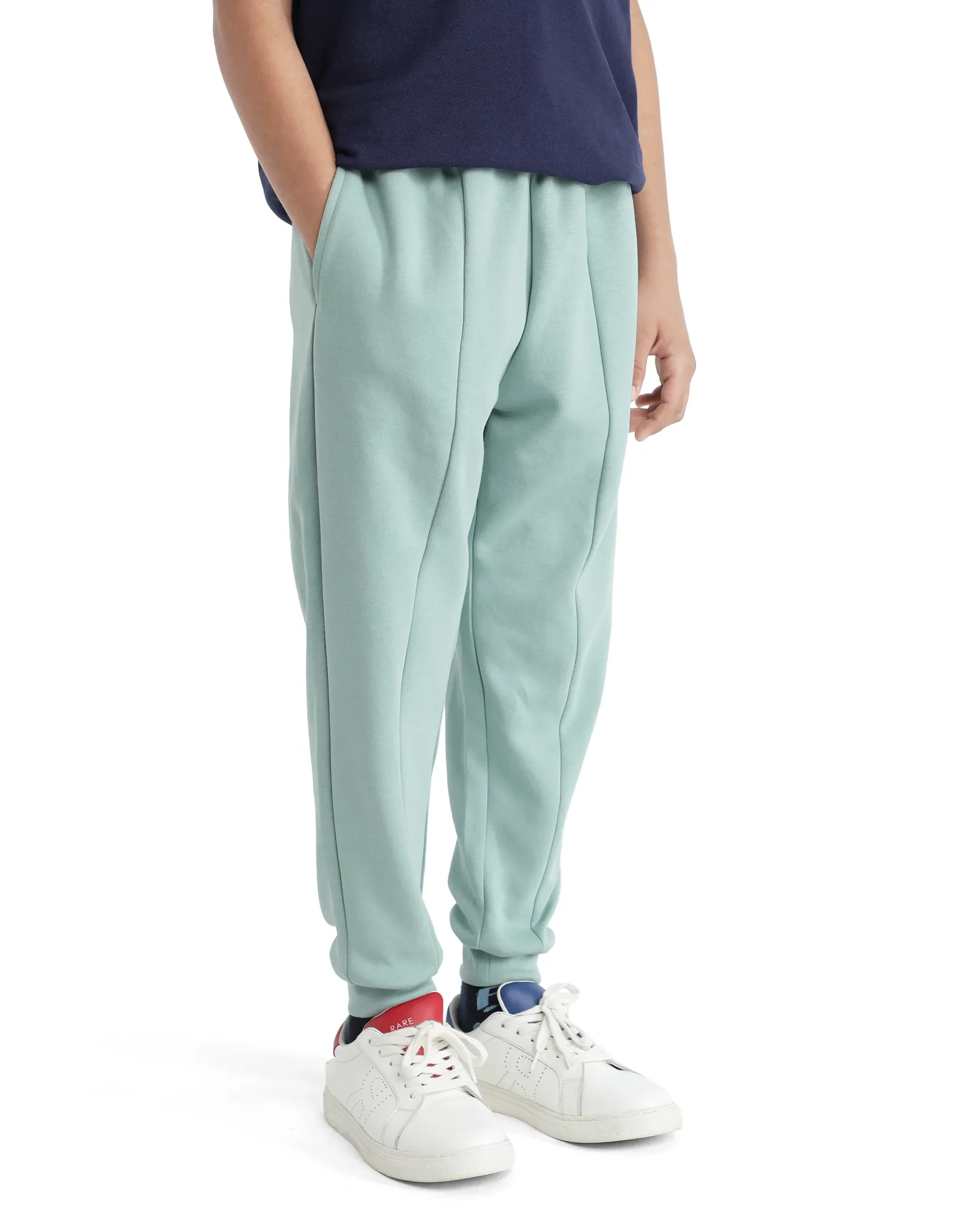 Rare Ones Kids Pok Pastel Turq Cotton Applique Trackpant - Image 7