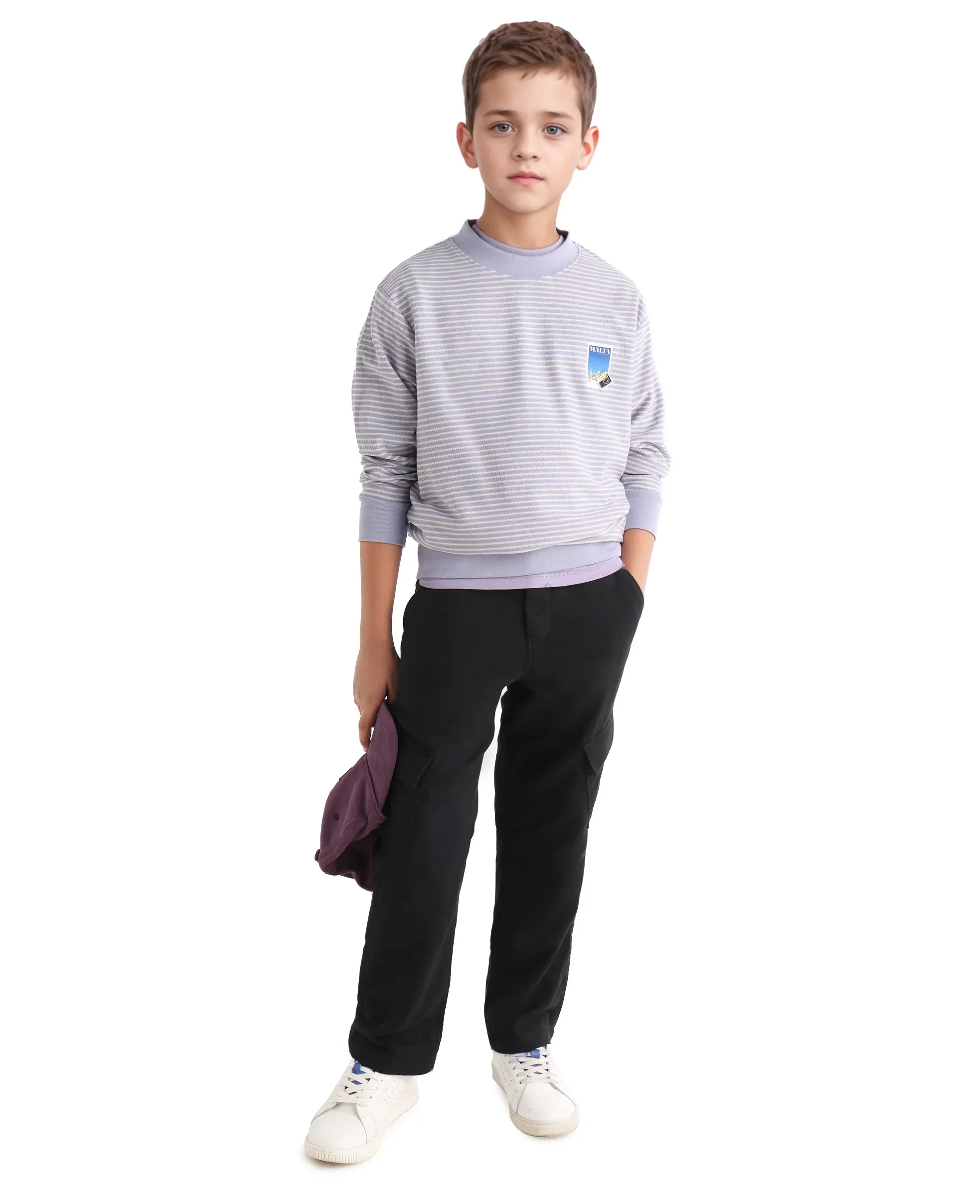 Rare Ones Kids Presso-K Black Cotton Button & Zip Closure Regular Fit Casual Trouser - Image 2