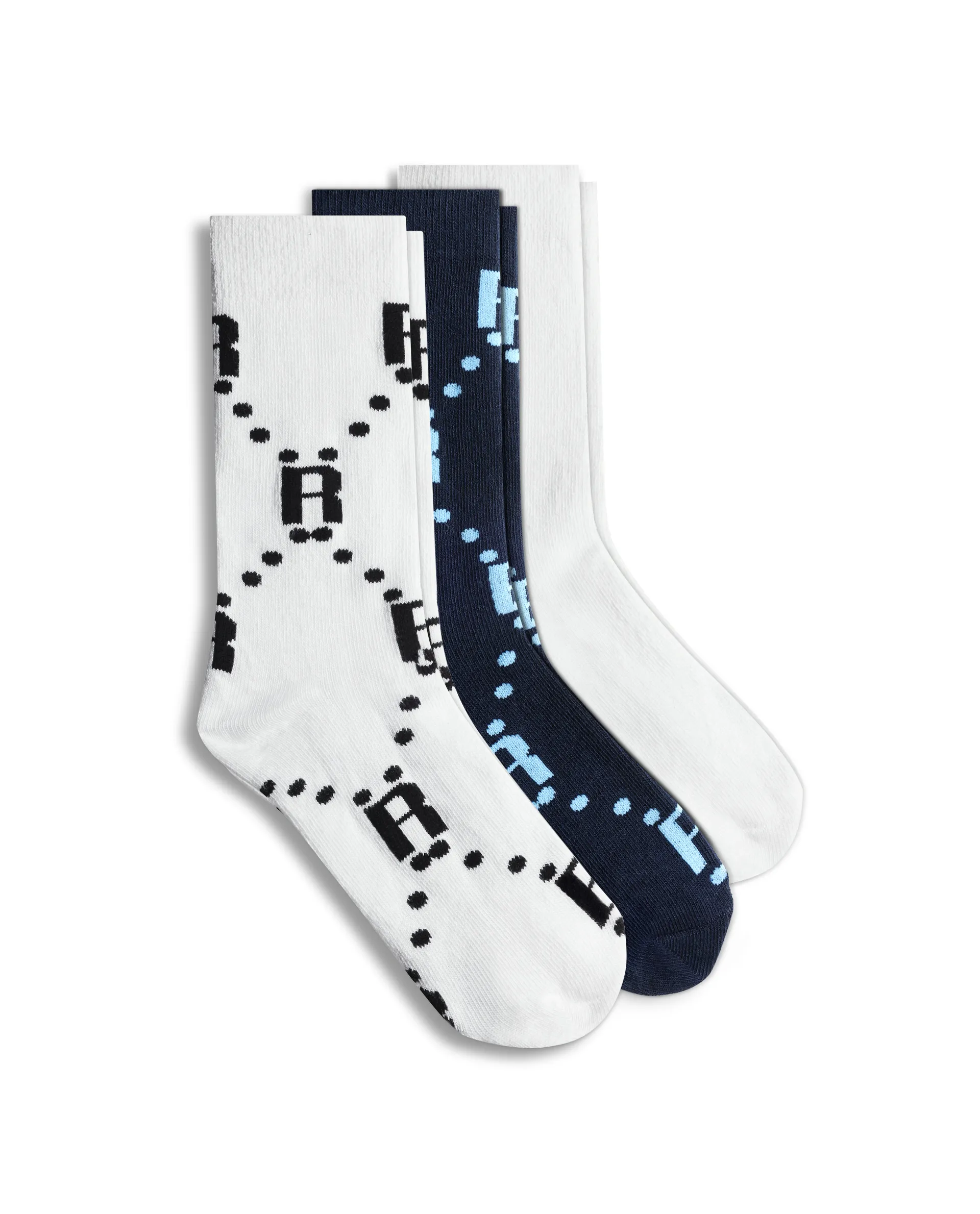 Rare Ones Kids R.Dot-1 Multi Cotton Fabric Socks (Pack Of 3)