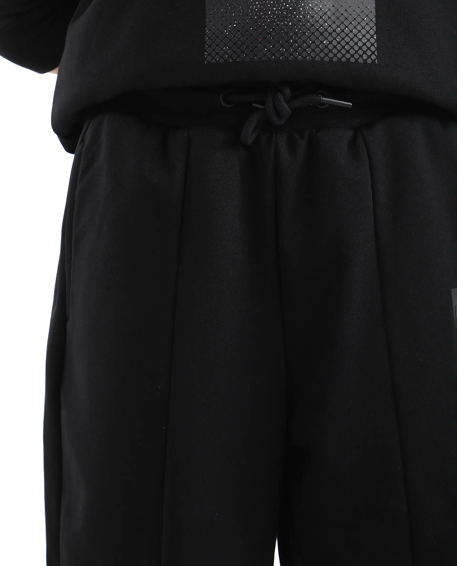 Rare Ones Kids Rib Black Cotton Cmyk Print Trackpant - Image 8