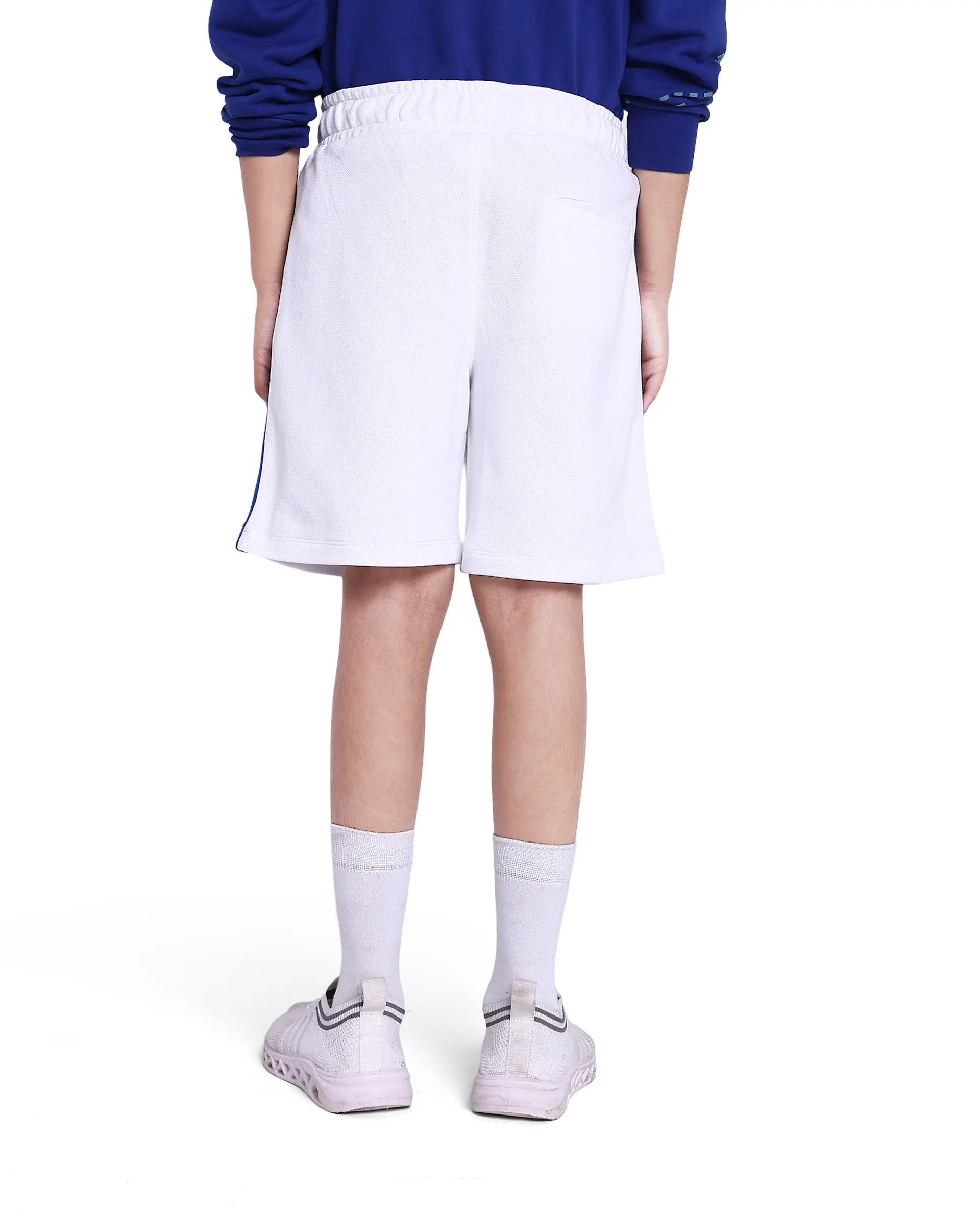 Rare Ones Kids Rider White Cotton Poly Cut And Sew Shorts - Image 8