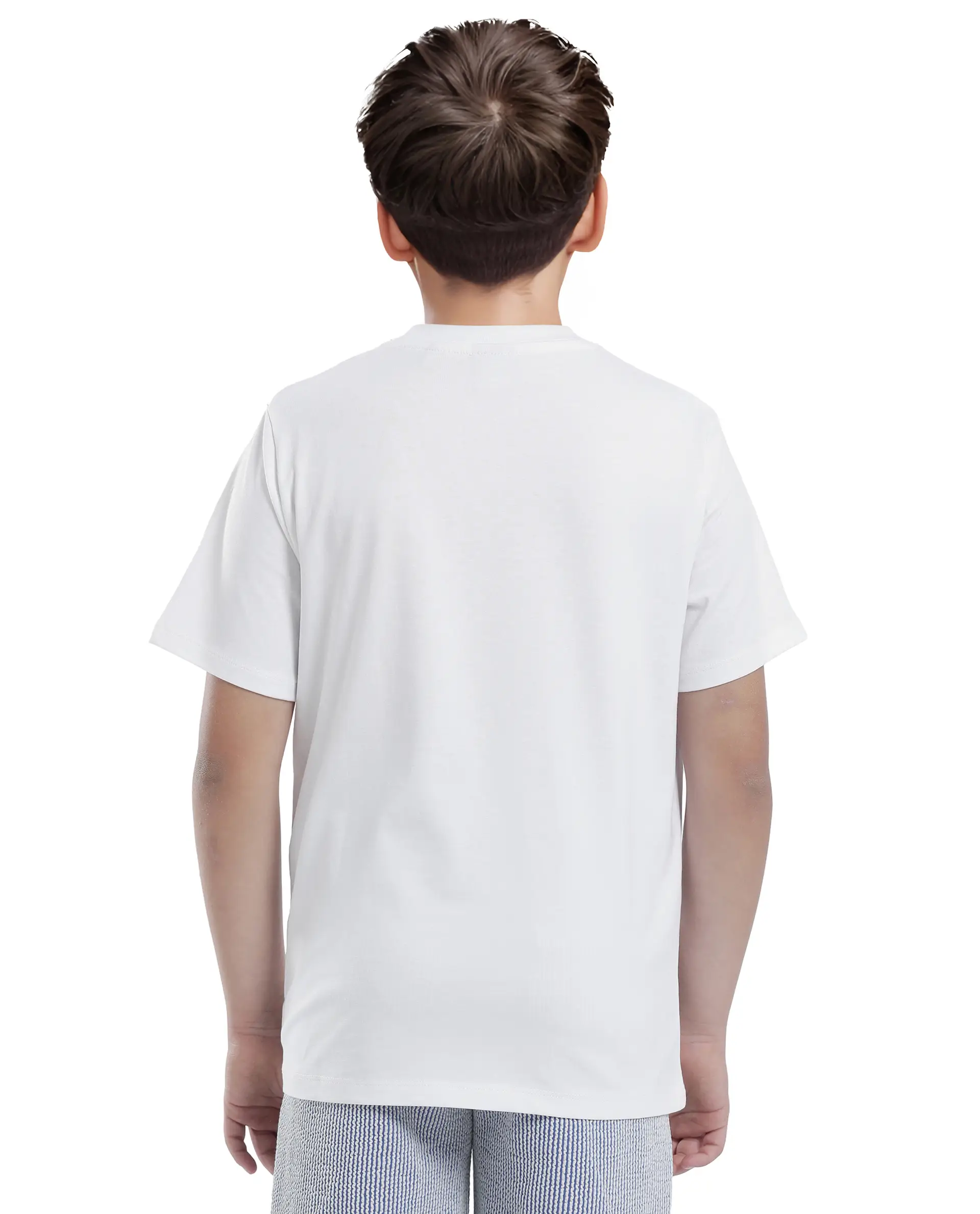 Rare Ones Kids Rush White Cotton Blend Half Sleeve Printed Regular Fit T-Shirt - Image 8