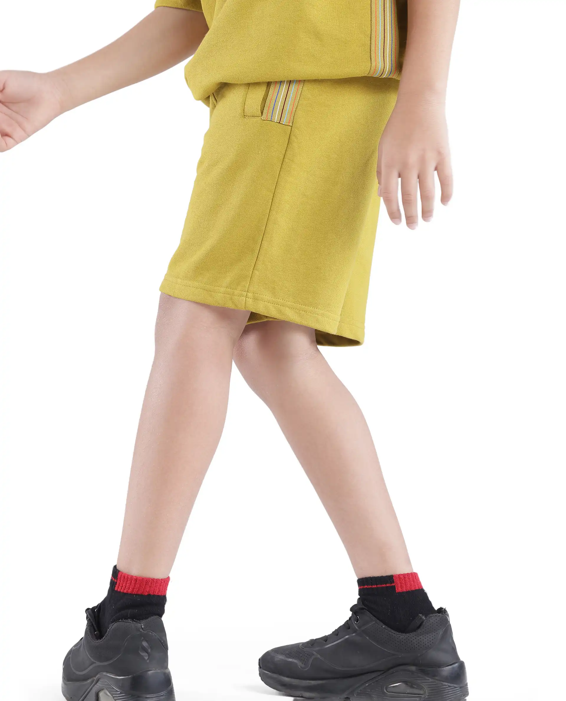 Rare Ones Kids San Olive Cotton Regular Fit Applique Short - Image 3