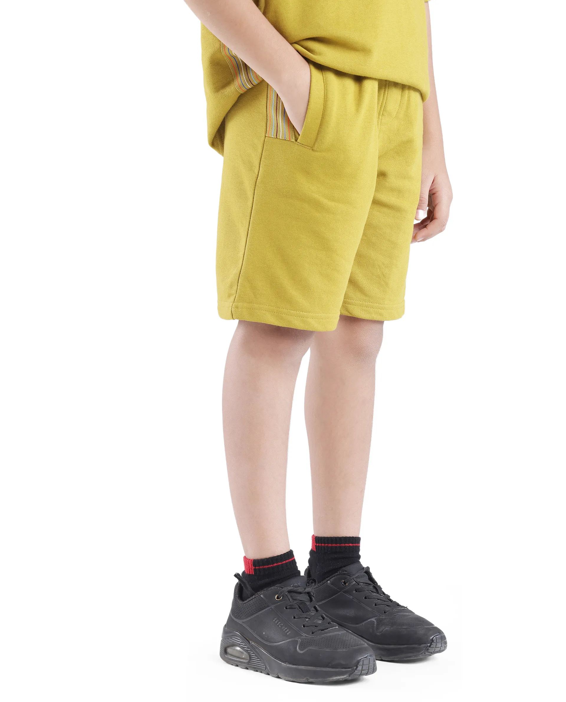 Rare Ones Kids San Olive Cotton Regular Fit Applique Short - Image 5