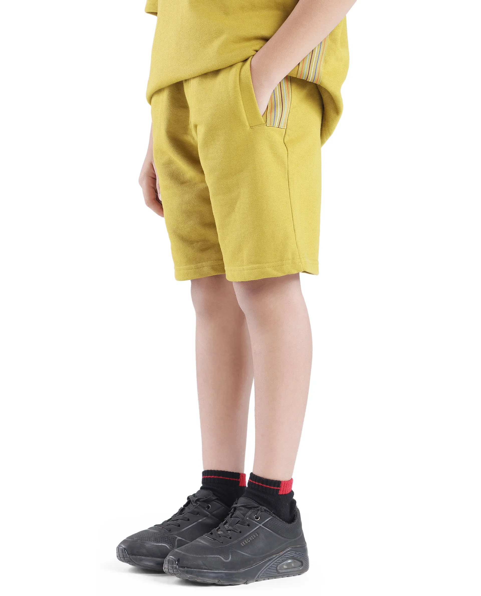 Rare Ones Kids San Olive Cotton Regular Fit Applique Short - Image 6