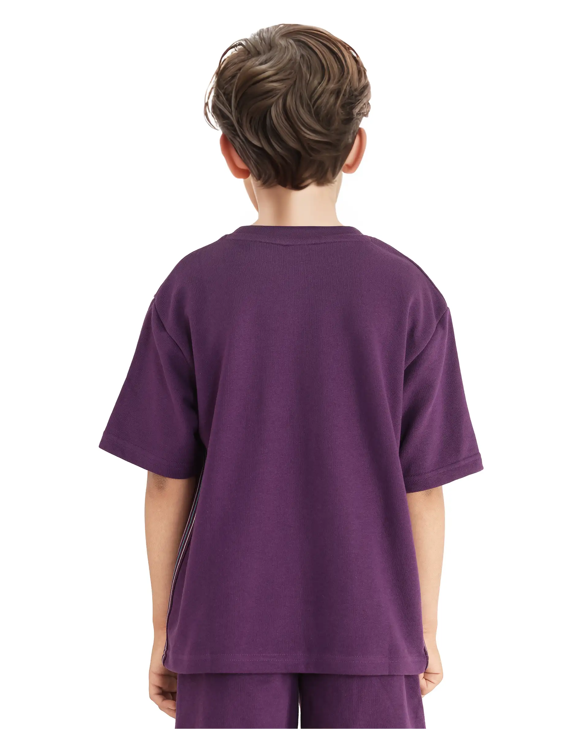 Rare Ones Kids Sans Purple Cotton Poly Short Sleeve Crew Neck Applique T-Shirt - Image 9