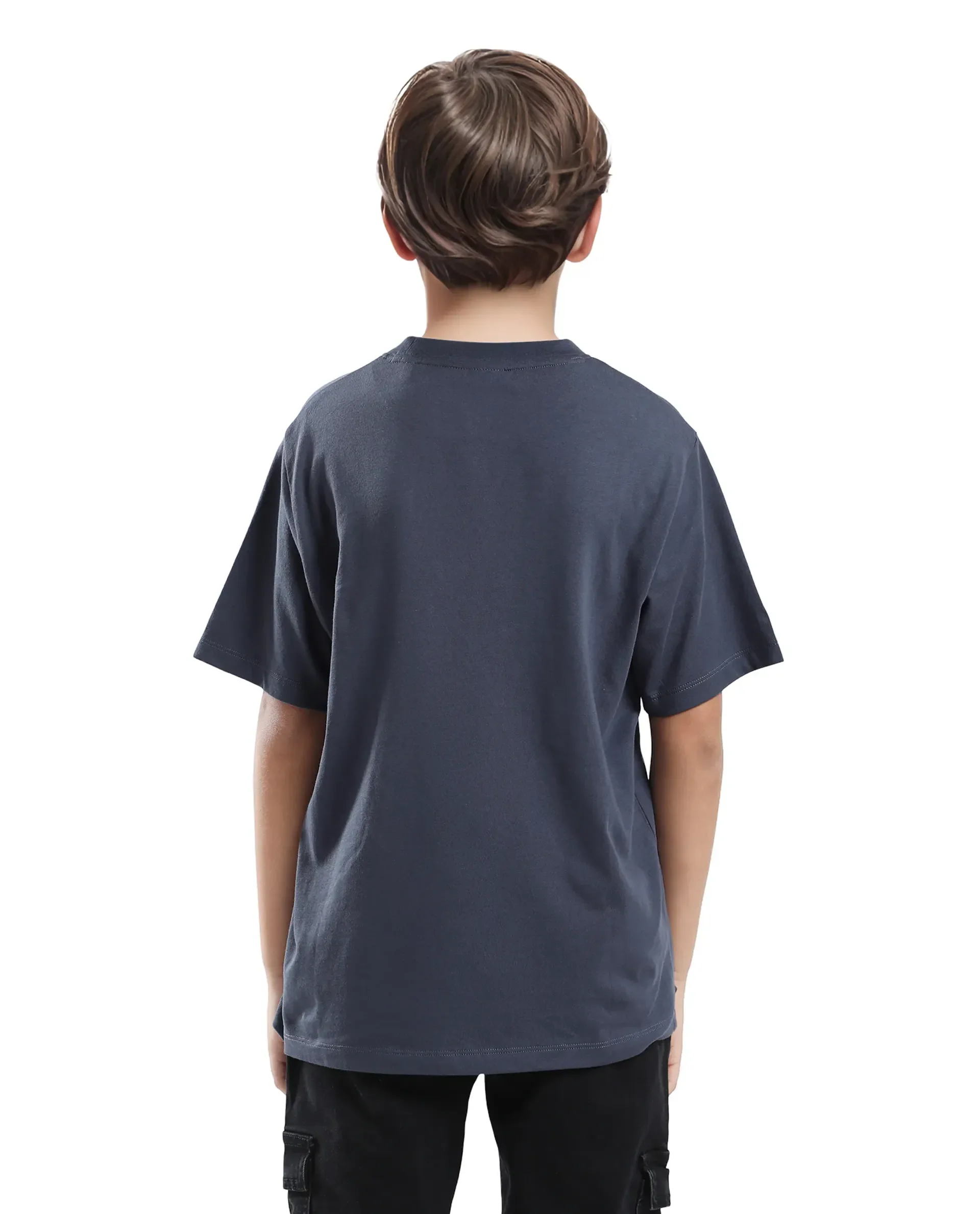 Rare Ones Kids Scrabl Dusky Purple Cotton Printed Slip-On Regular Fit T-Shirt - Image 7