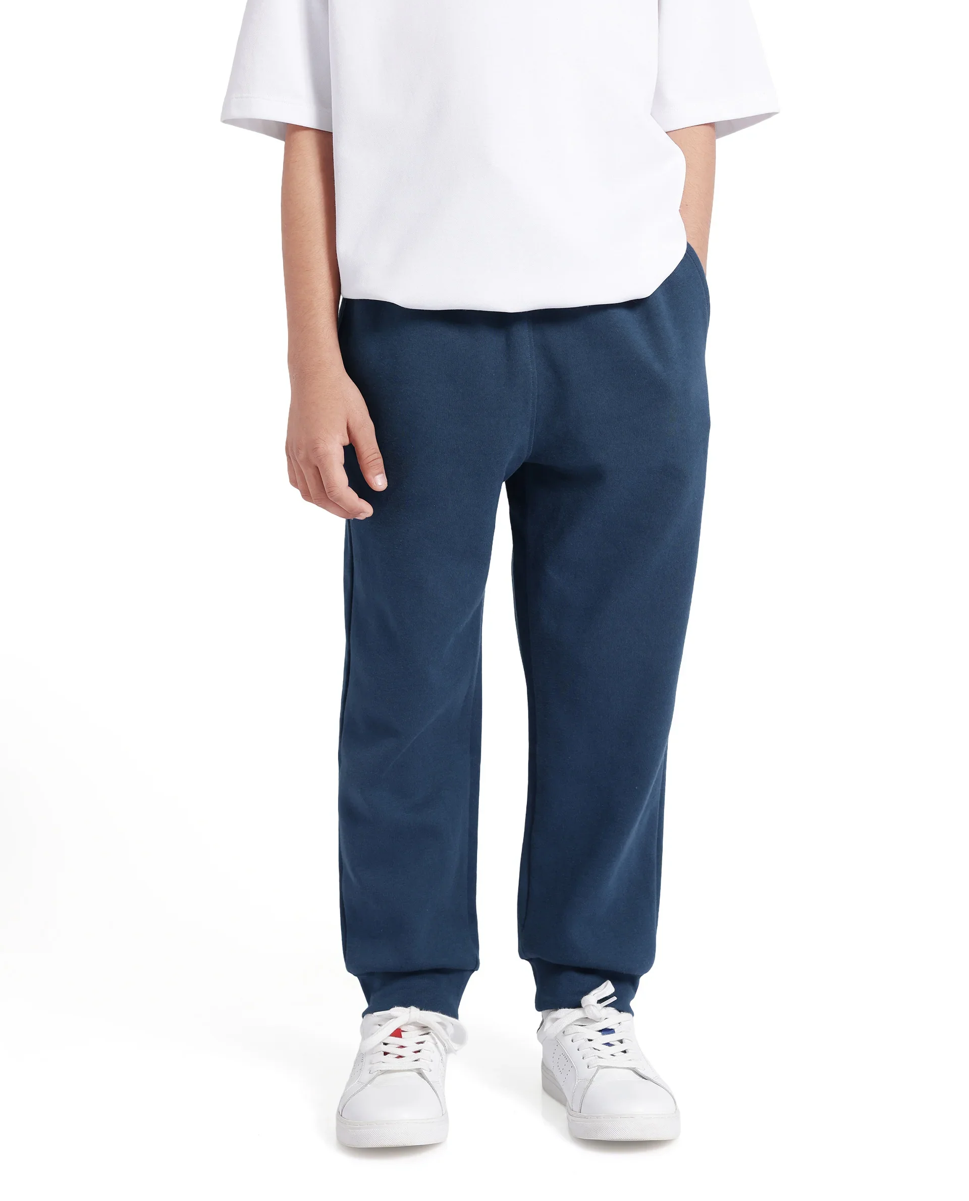 Rare Ones Kids Sero Dark Teal Cotton Poly Drawstring Printed Trackpant - Image 2