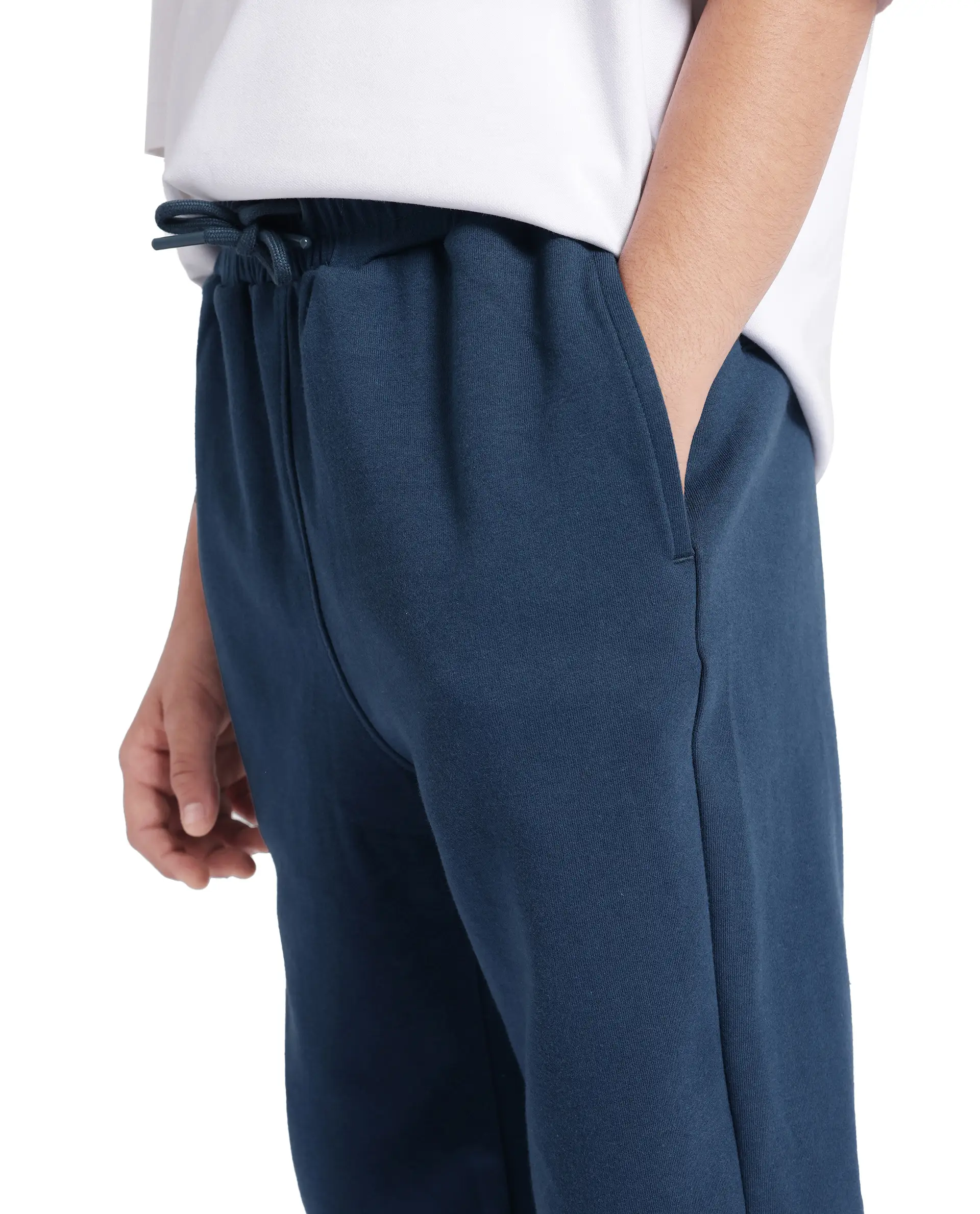 Rare Ones Kids Sero Dark Teal Cotton Poly Drawstring Printed Trackpant - Image 4