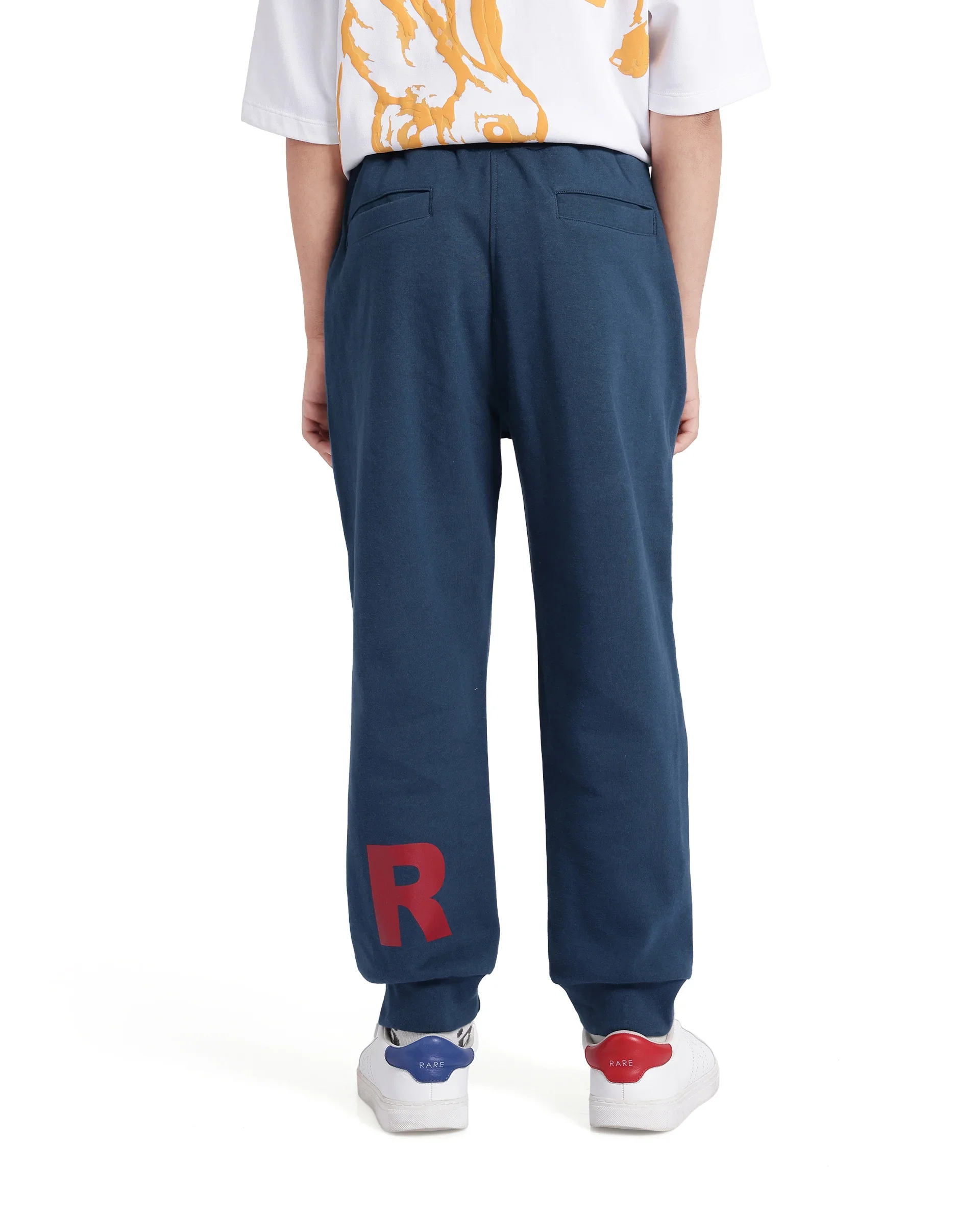 Rare Ones Kids Sero Dark Teal Cotton Poly Drawstring Printed Trackpant - Image 7