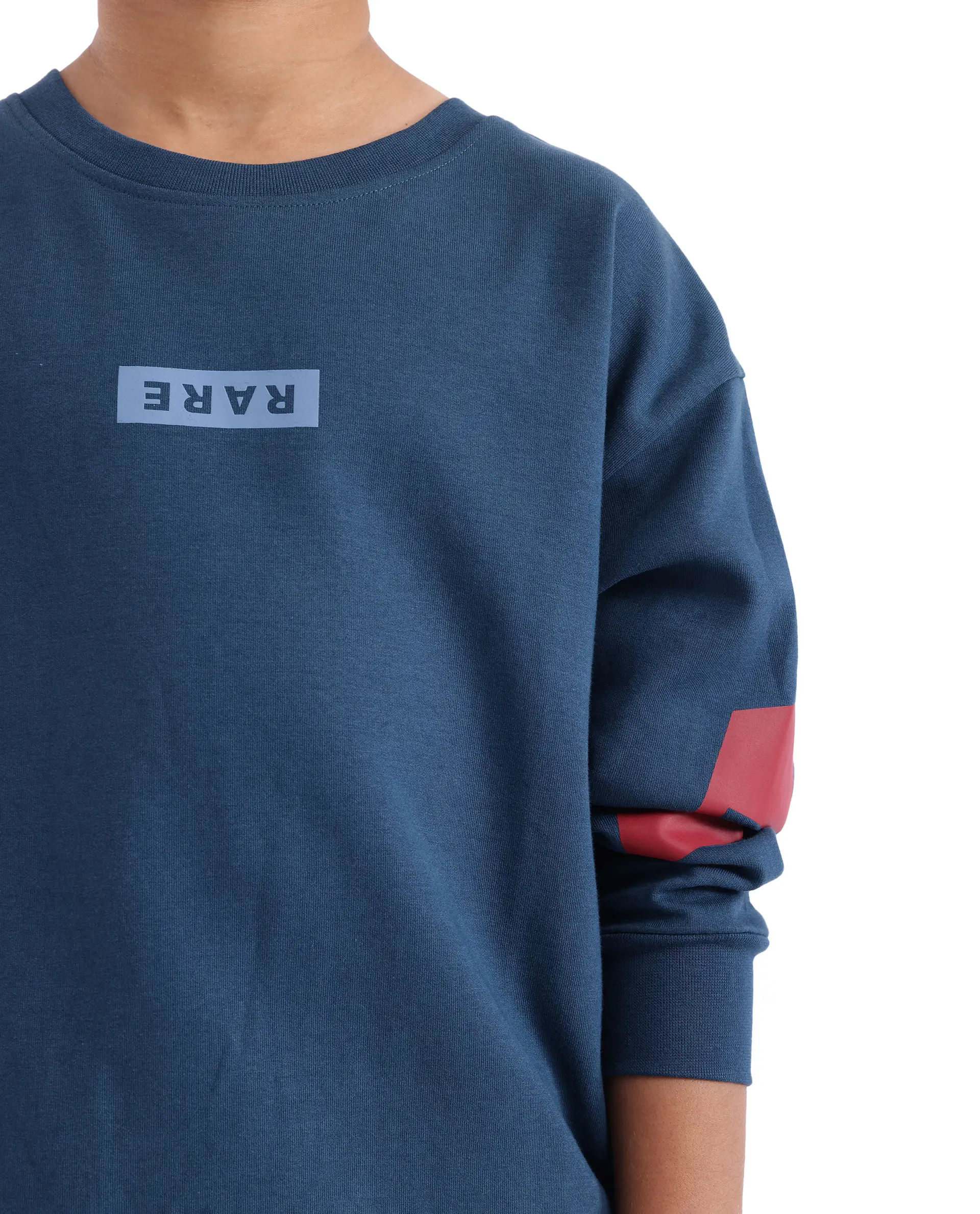 Rare Ones Kids Seron Dark Teal Cotton Poly Full Sleeve Digital Print Sweatshirt - Image 7